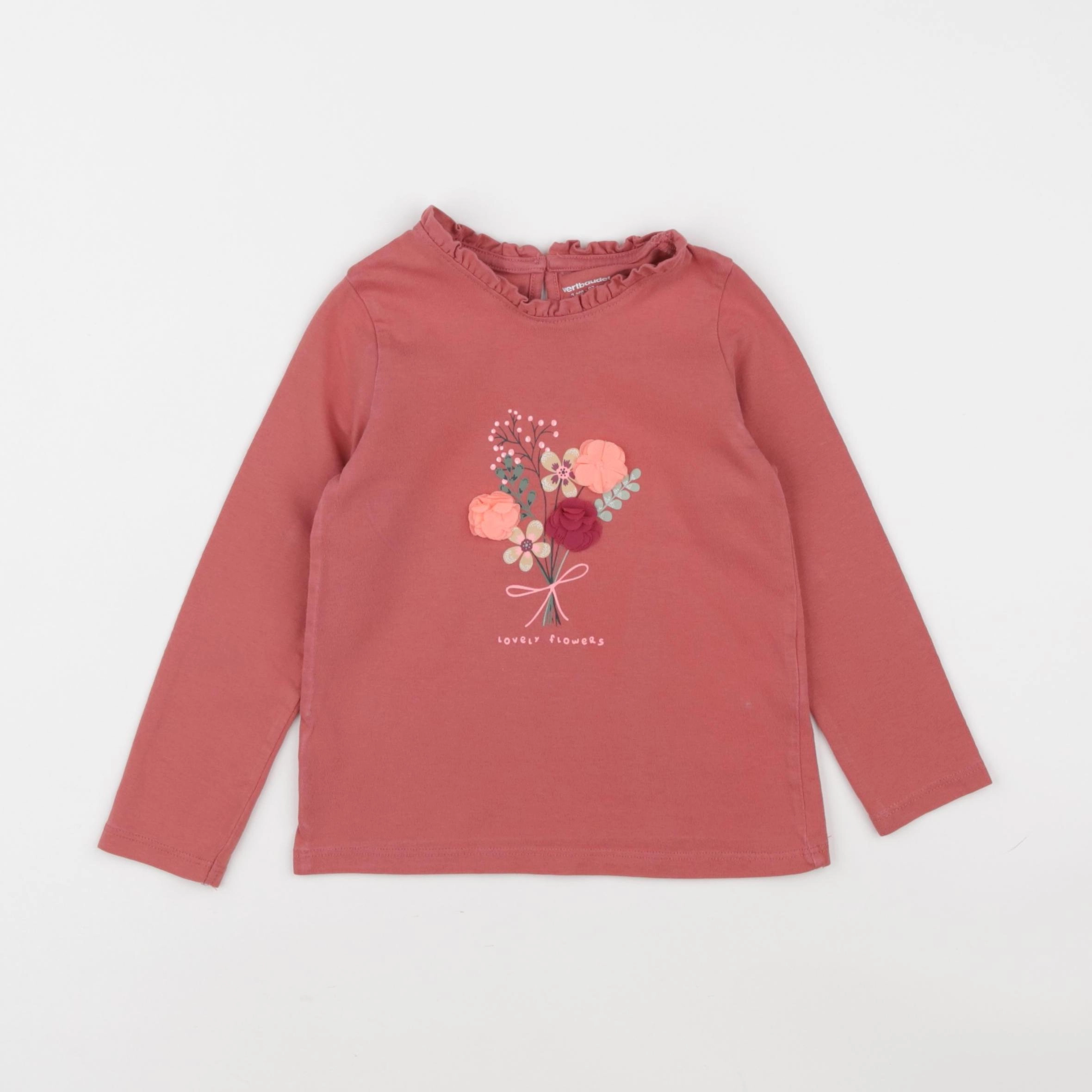 Vertbaudet - tee-shirt rose - 3 ans