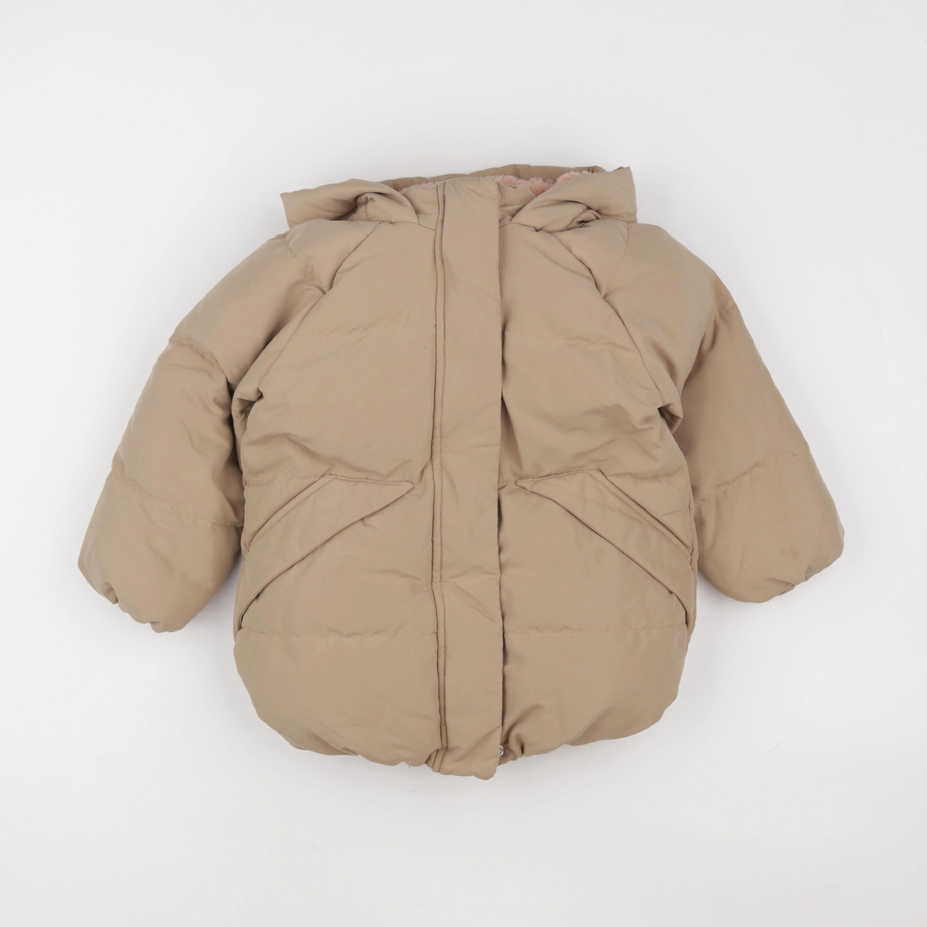 Vertbaudet - doudoune beige - 5 ans