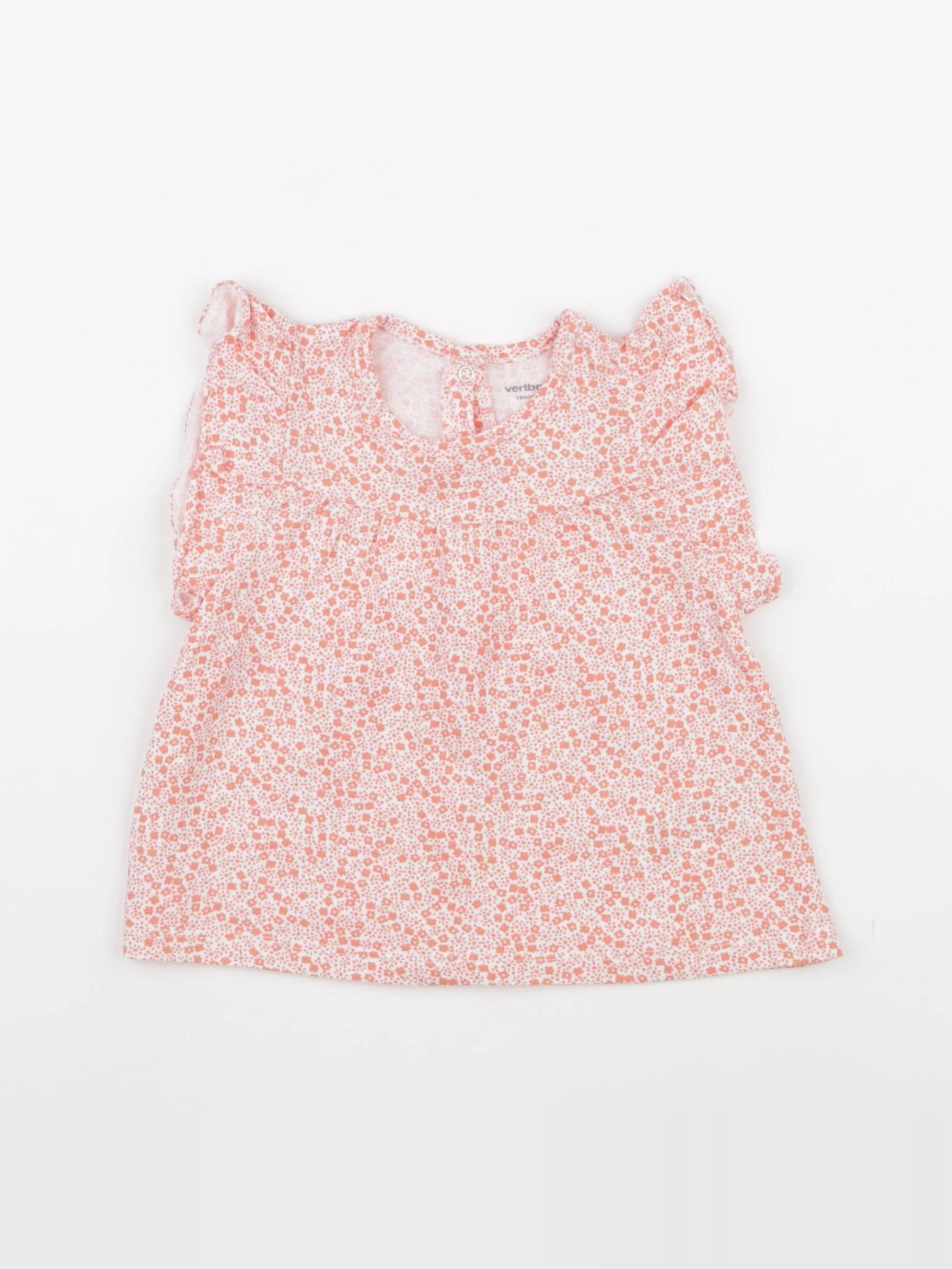 Vertbaudet - tee-shirt orange - 18 mois