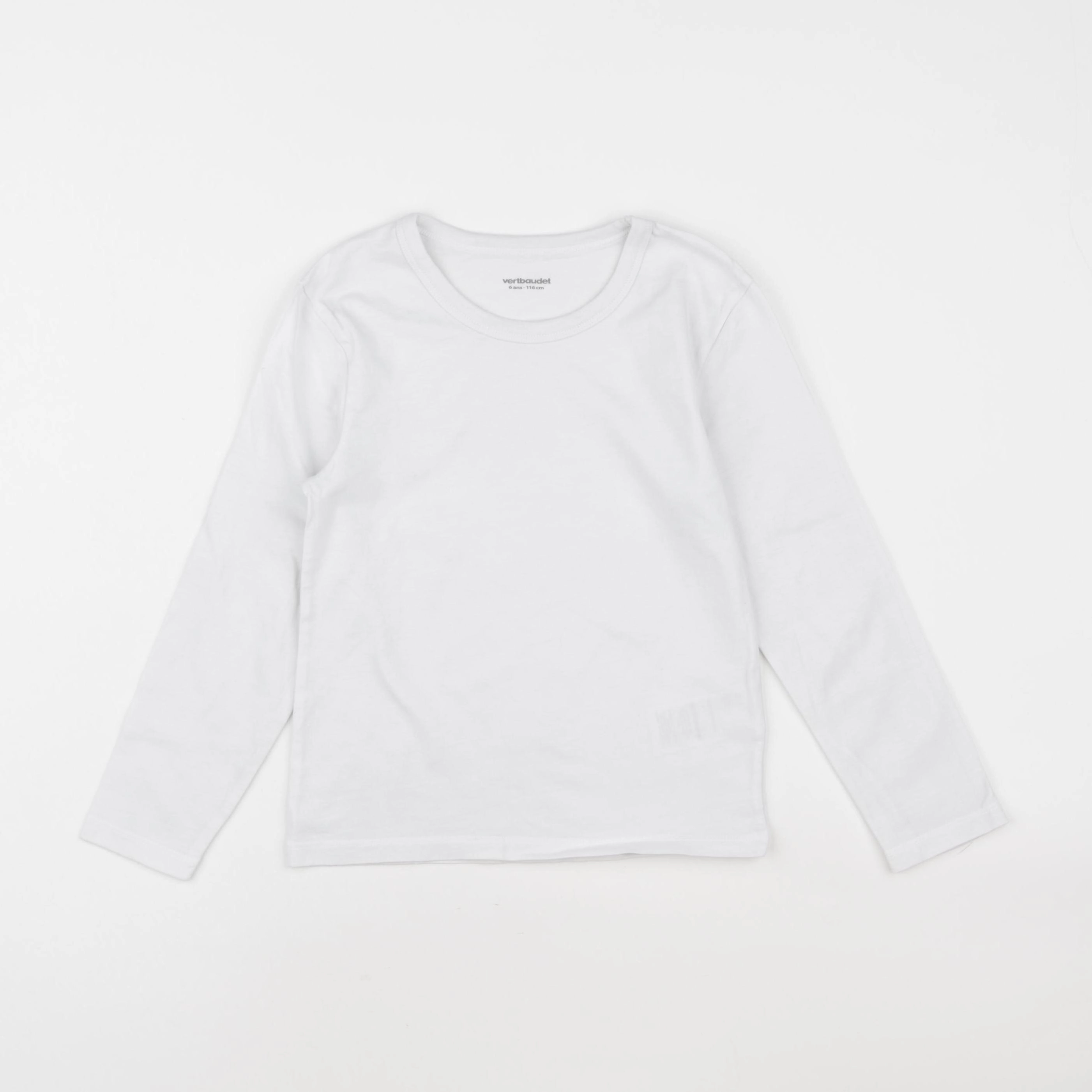 Vertbaudet - tee-shirt blanc - 6 ans