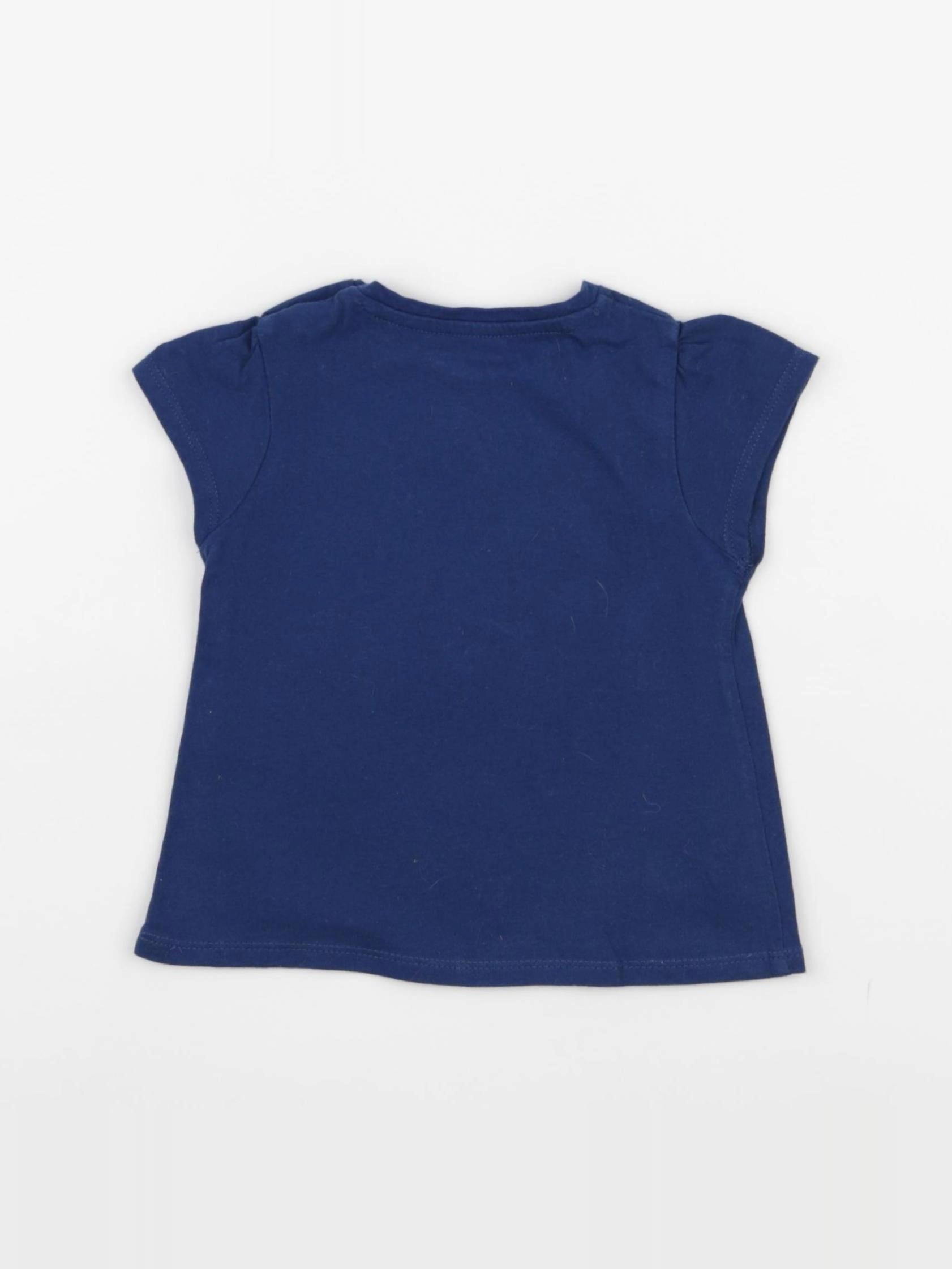Vertbaudet - tee-shirt bleu - 6 mois