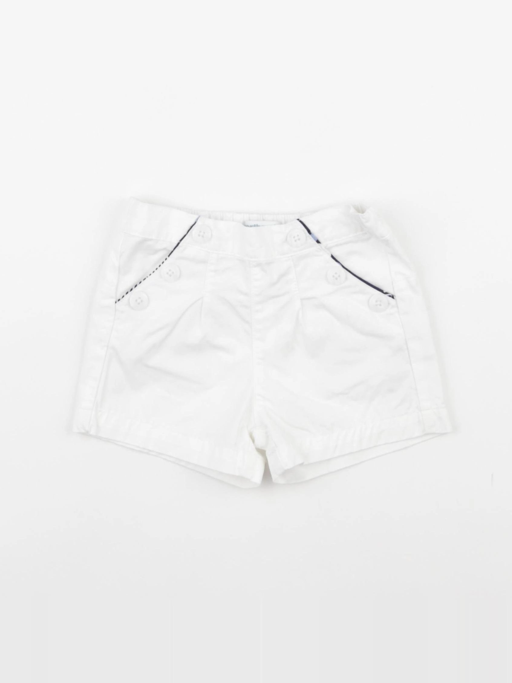 Vertbaudet - short blanc - 18 mois