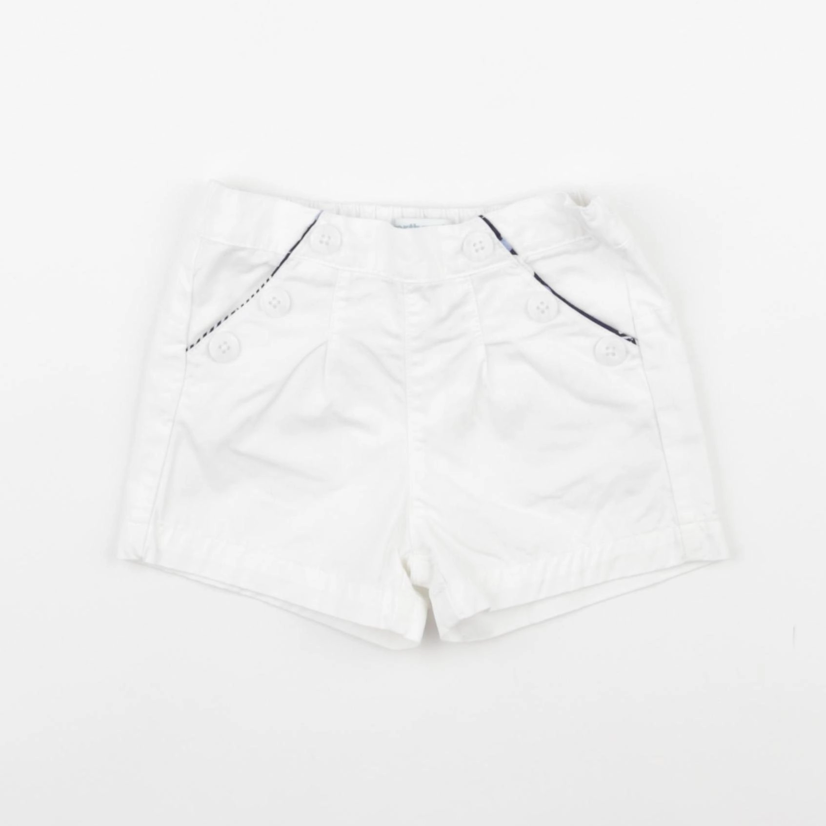 Vertbaudet - short blanc - 18 mois