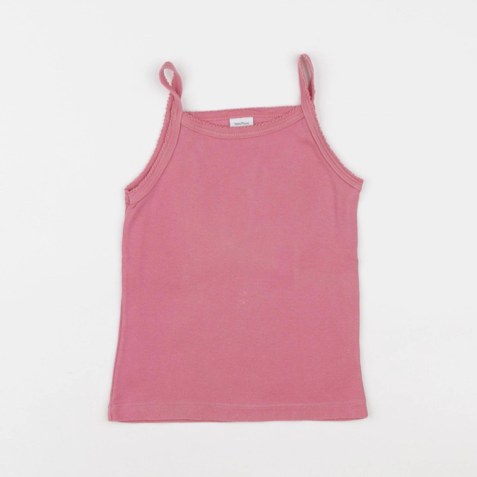 Petit Bateau - maillot de corps rose - 3 ans