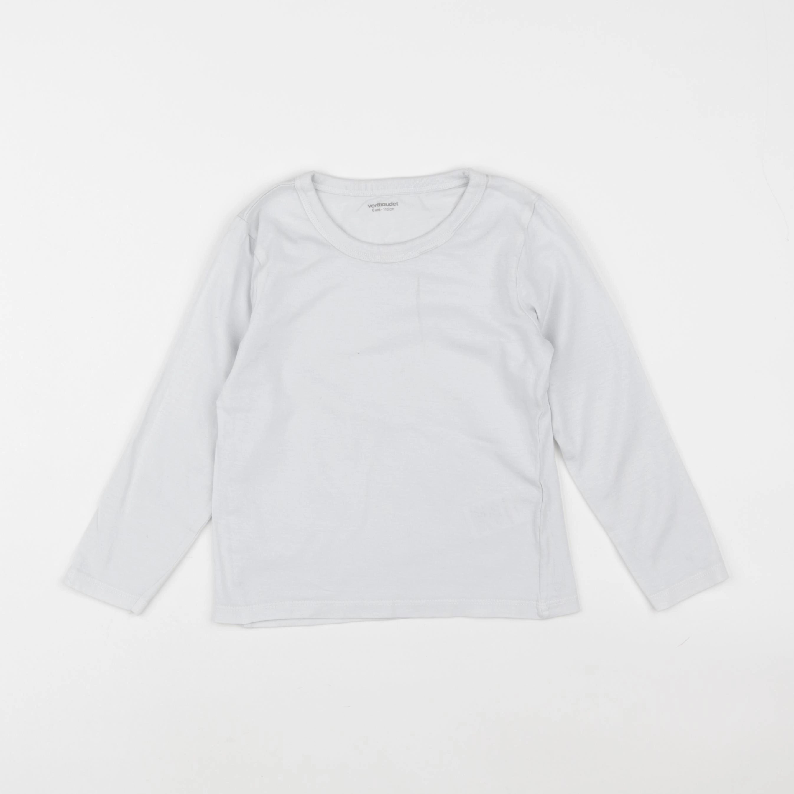 Vertbaudet - tee-shirt blanc - 6 ans