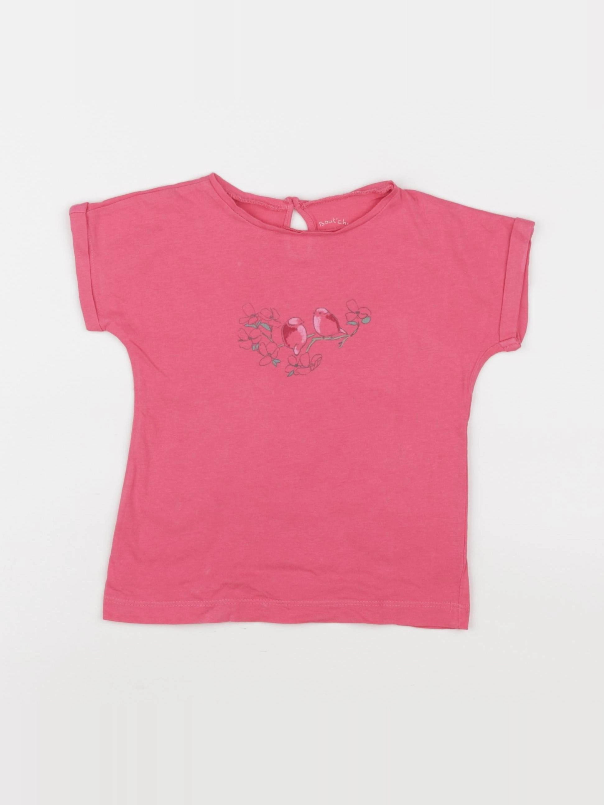 Boutchou - tee-shirt rose - 36 mois