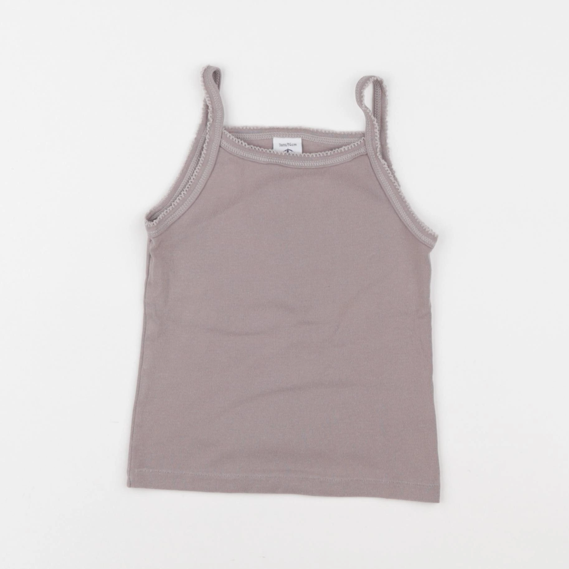 Petit Bateau - maillot de corps gris - 3 ans
