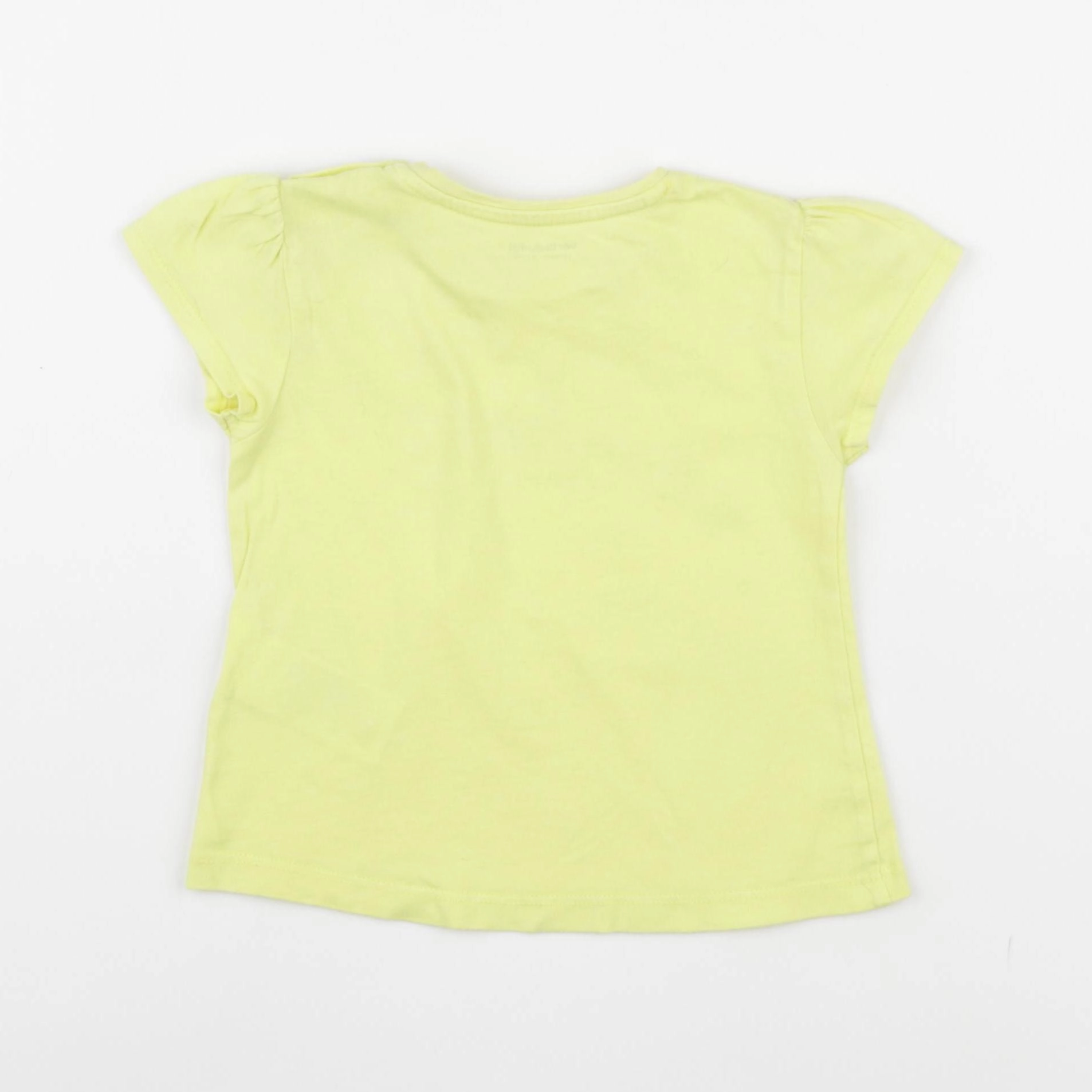 Vertbaudet - tee-shirt jaune - 18 mois