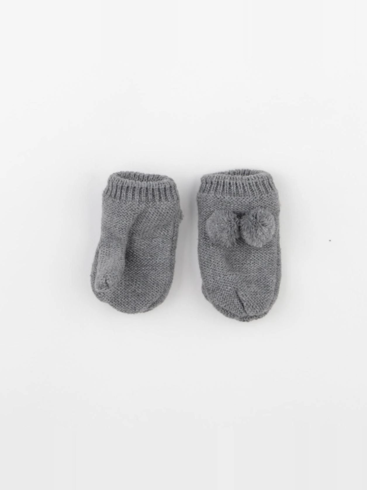 Vertbaudet - moufles gris - 24/36 mois