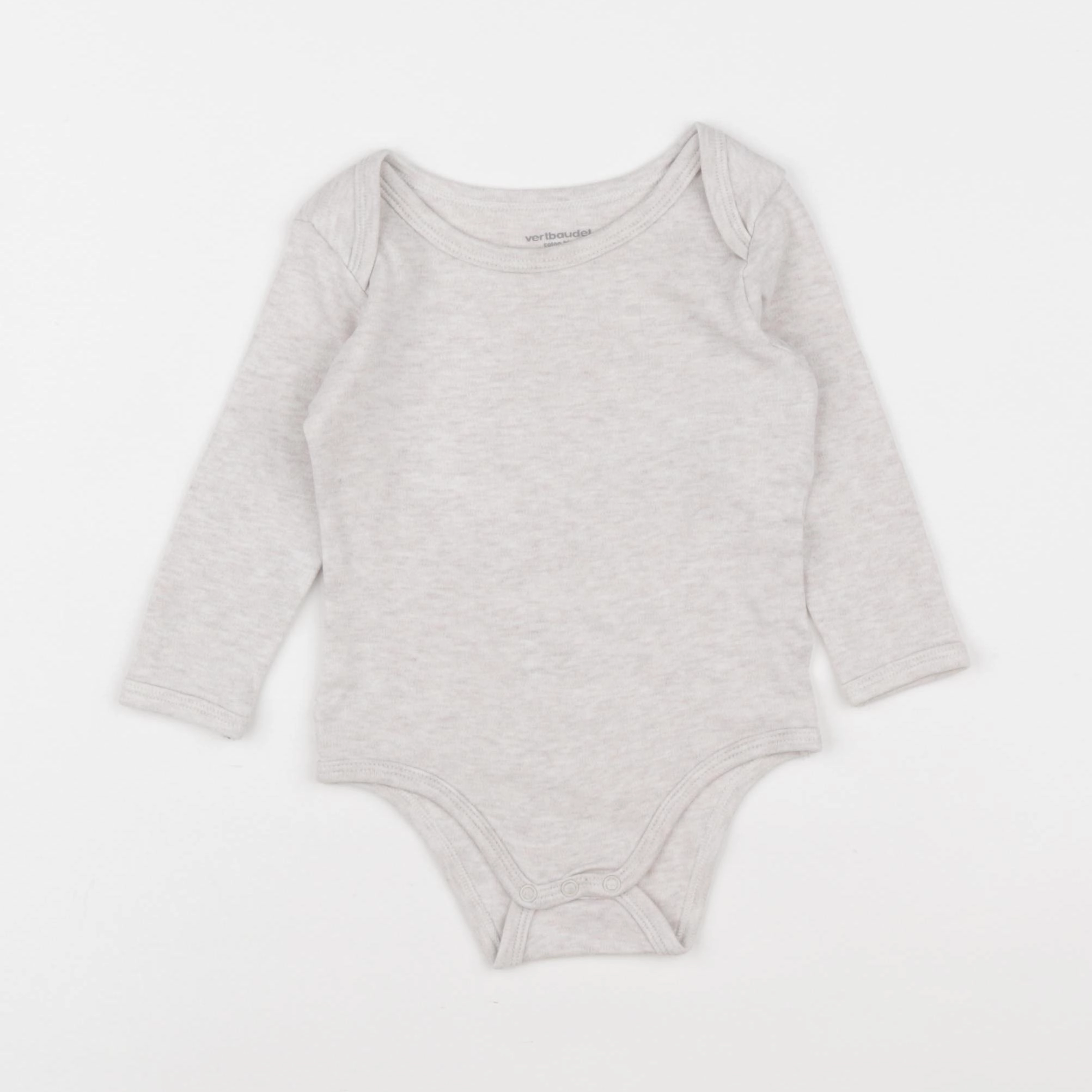 Vertbaudet - body gris - 12 mois