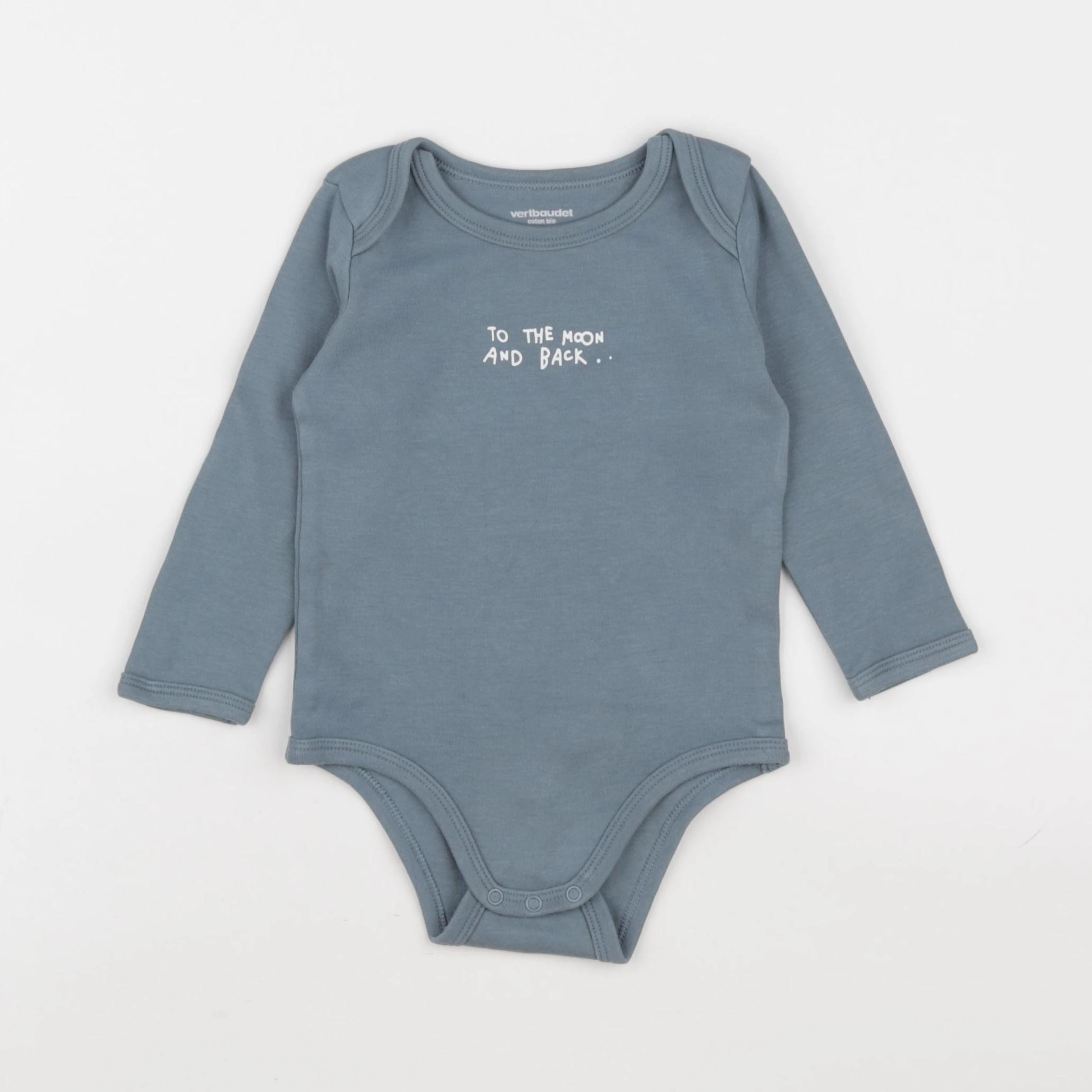 Vertbaudet - body bleu - 18 mois