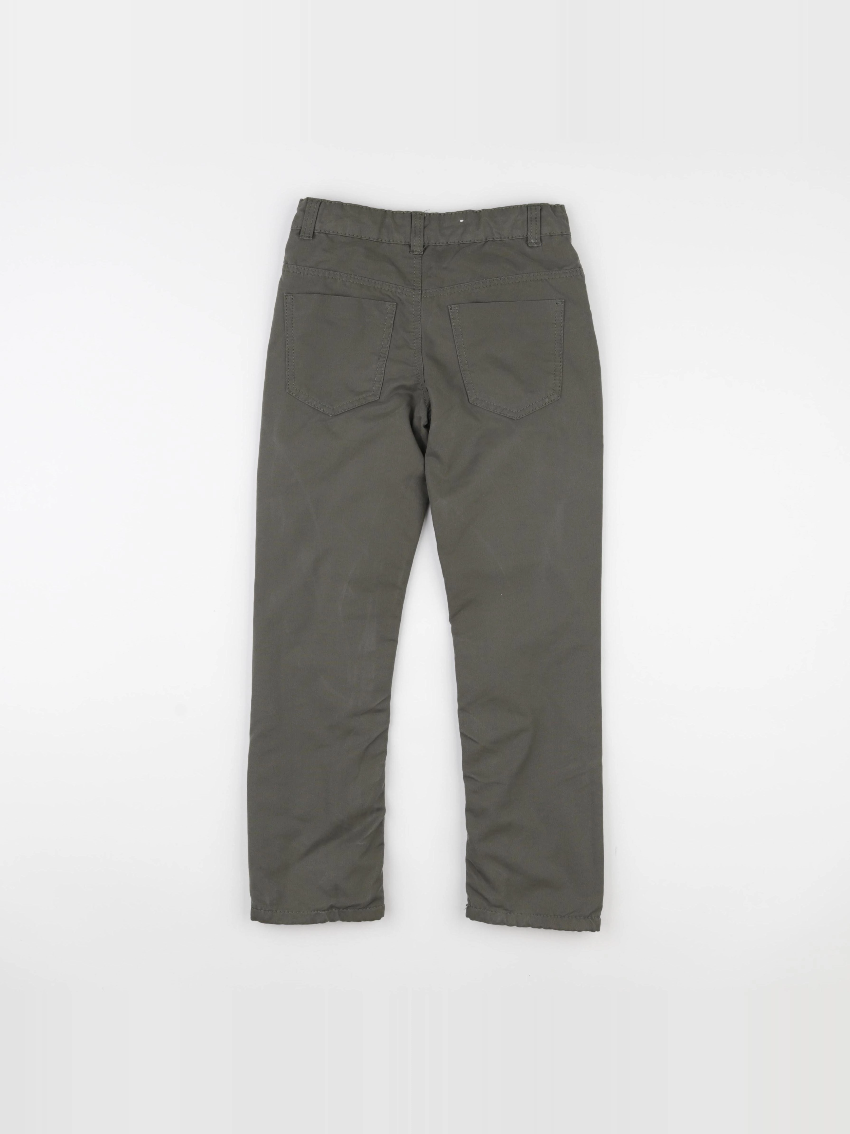 Vertbaudet - jean doublé vert - 8 ans