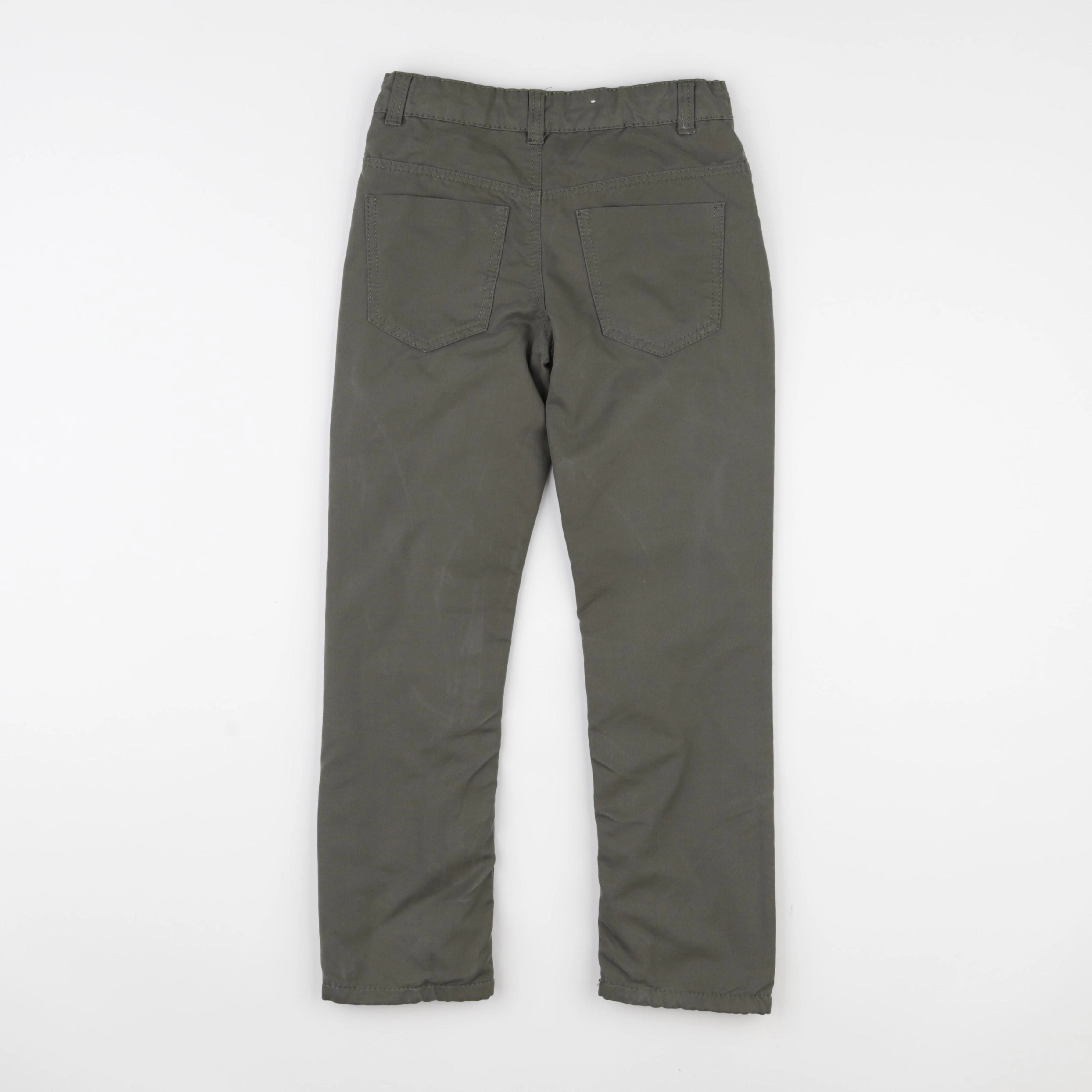 Vertbaudet - jean doublé vert - 8 ans
