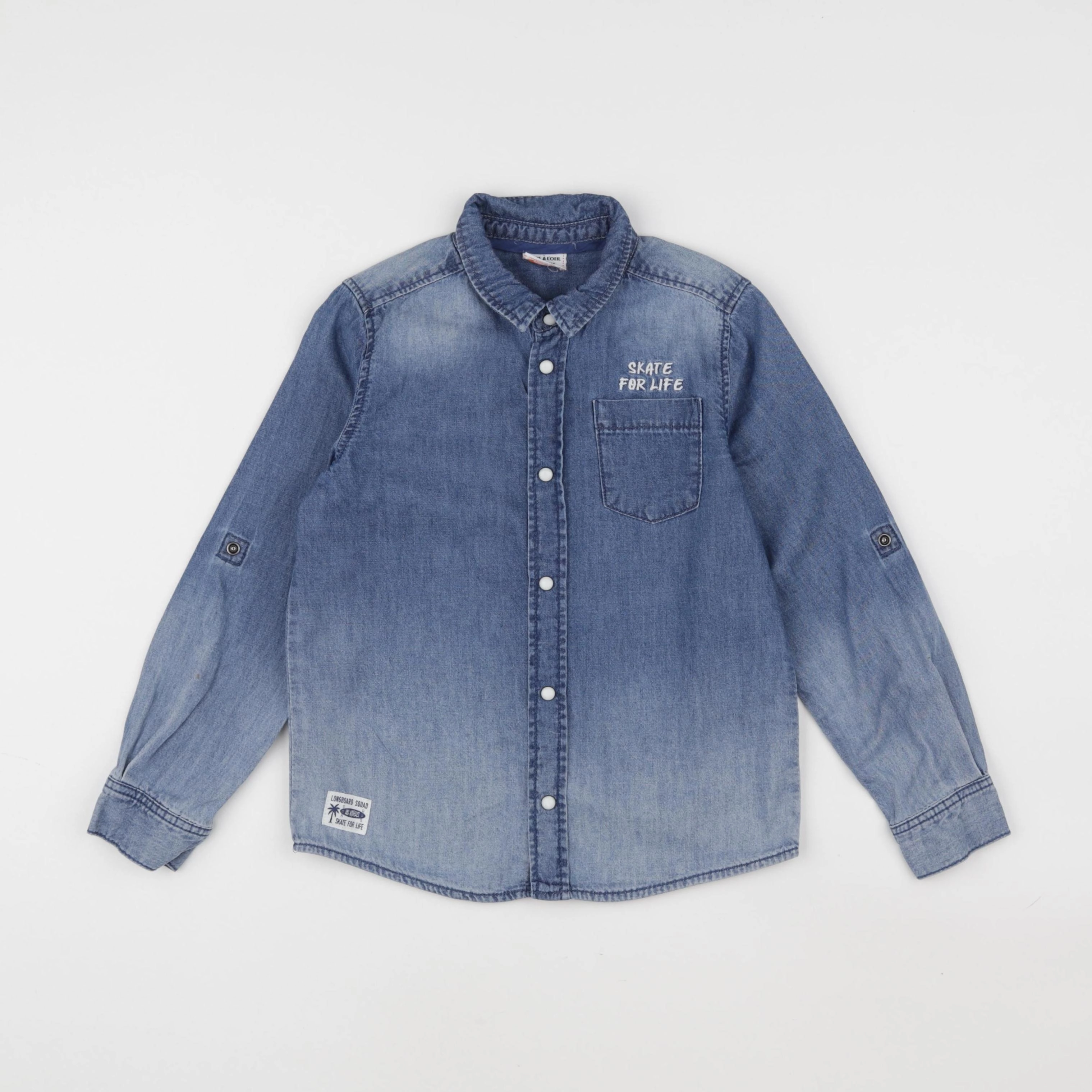 Tape à l'oeil - chemise bleu - 6 ans