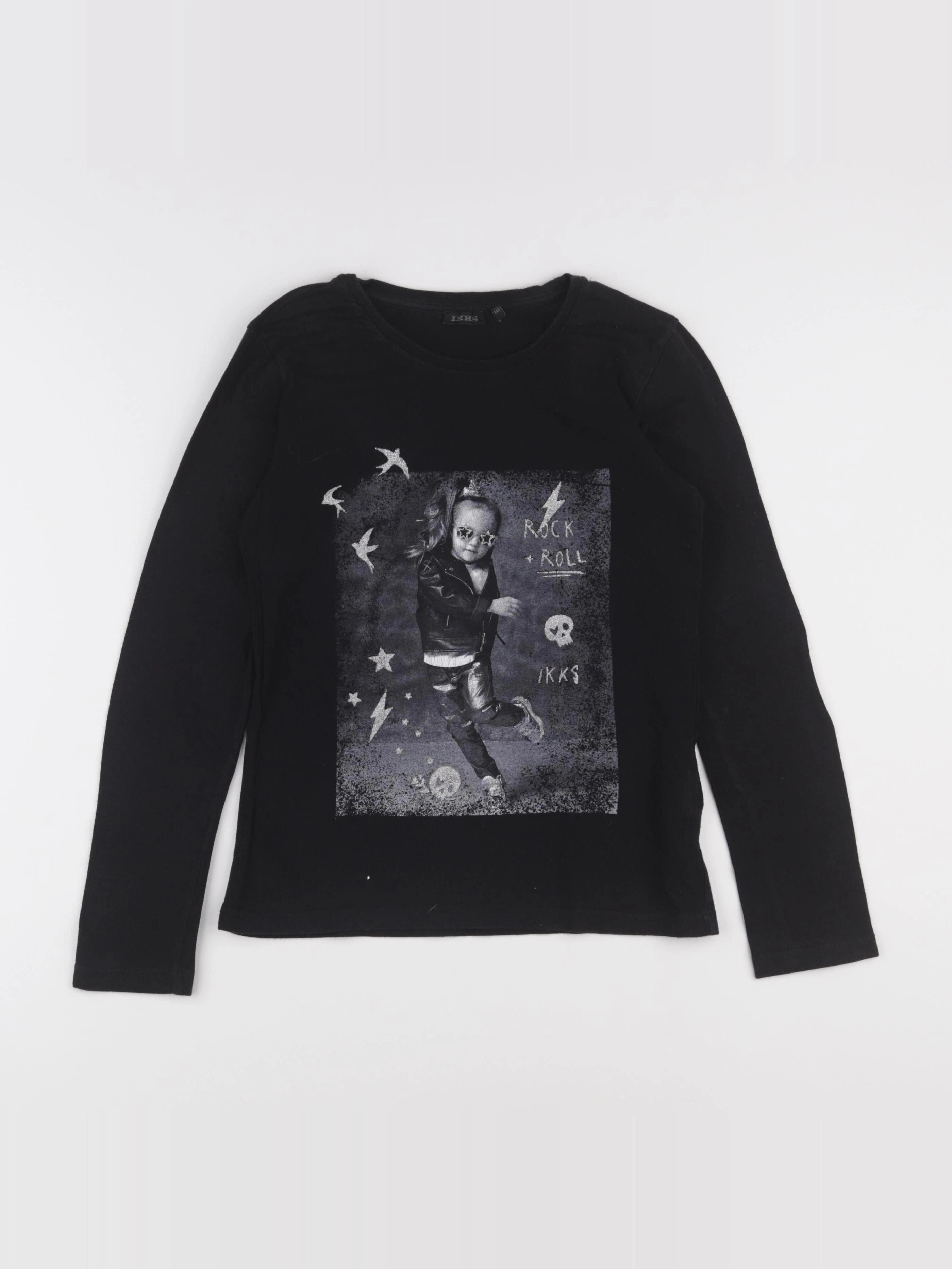 IKKS - tee-shirt noir - 10 ans