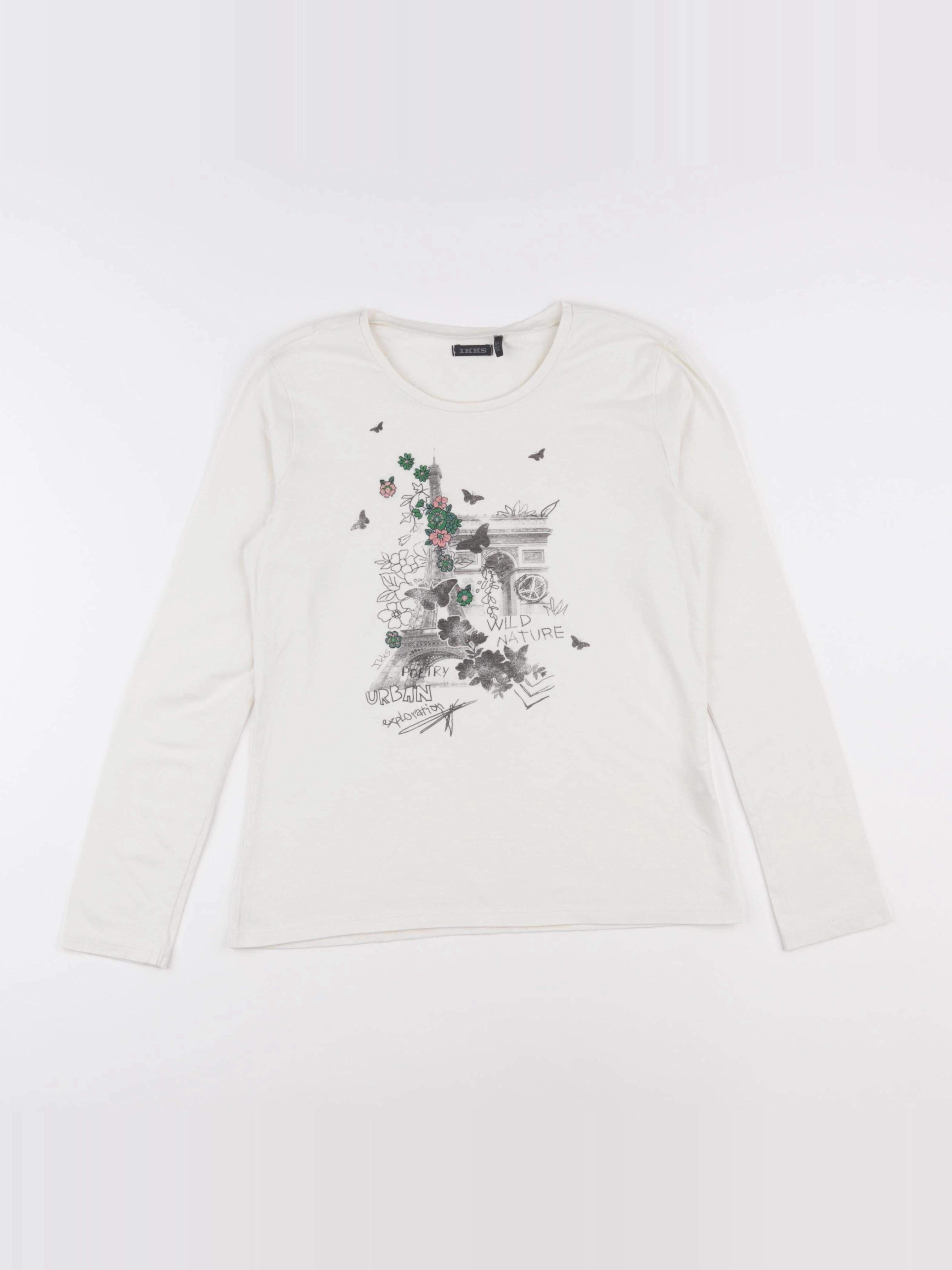 IKKS - tee-shirt blanc - 12 ans