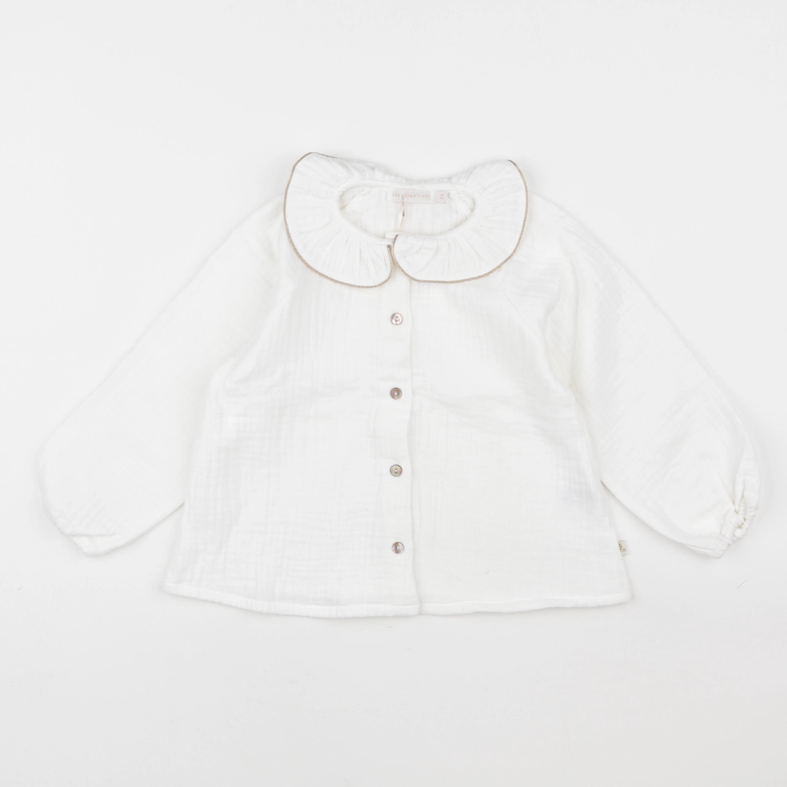 Les Enfantines - blouse blanc - 3 ans