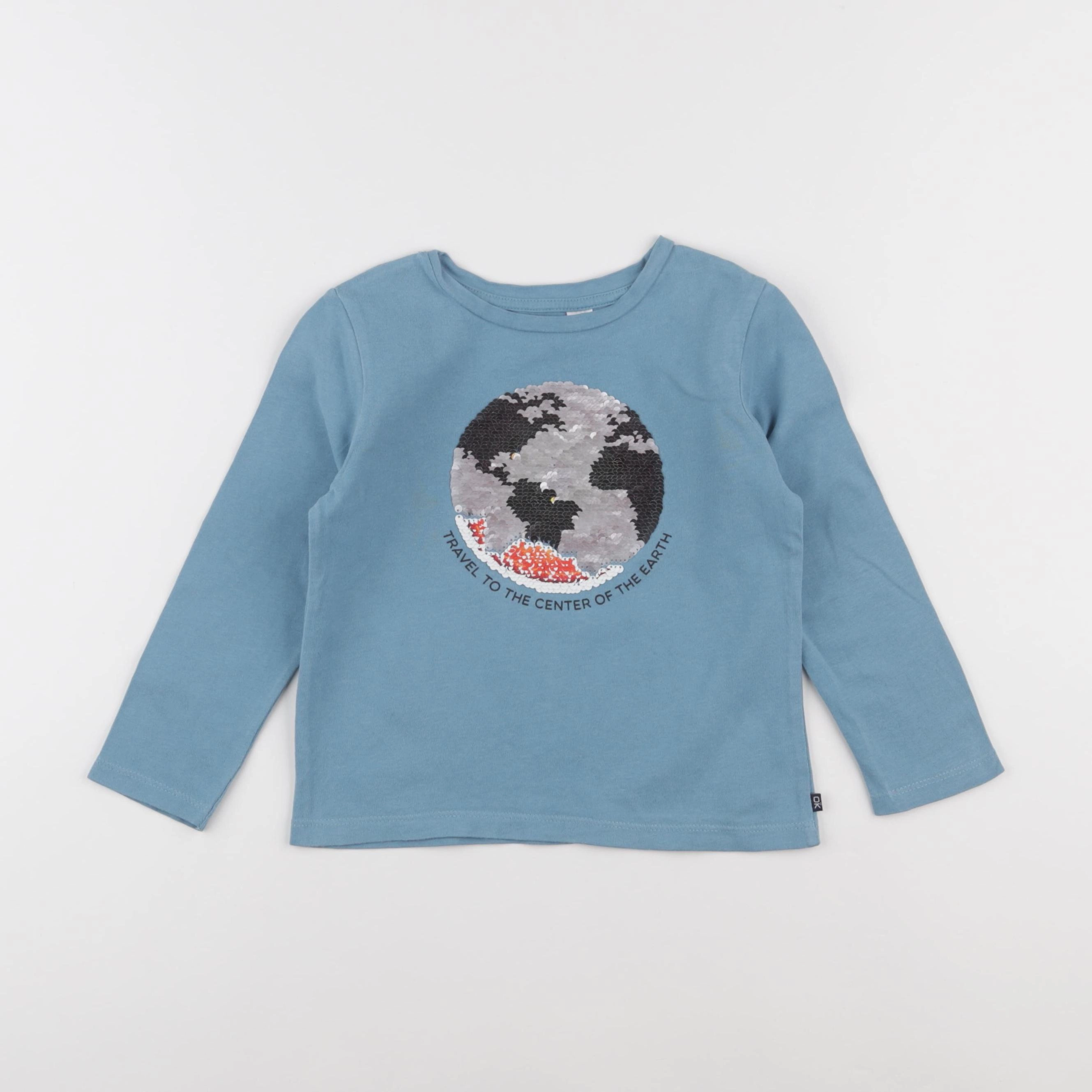 Okaidi - tee-shirt bleu - 3 ans