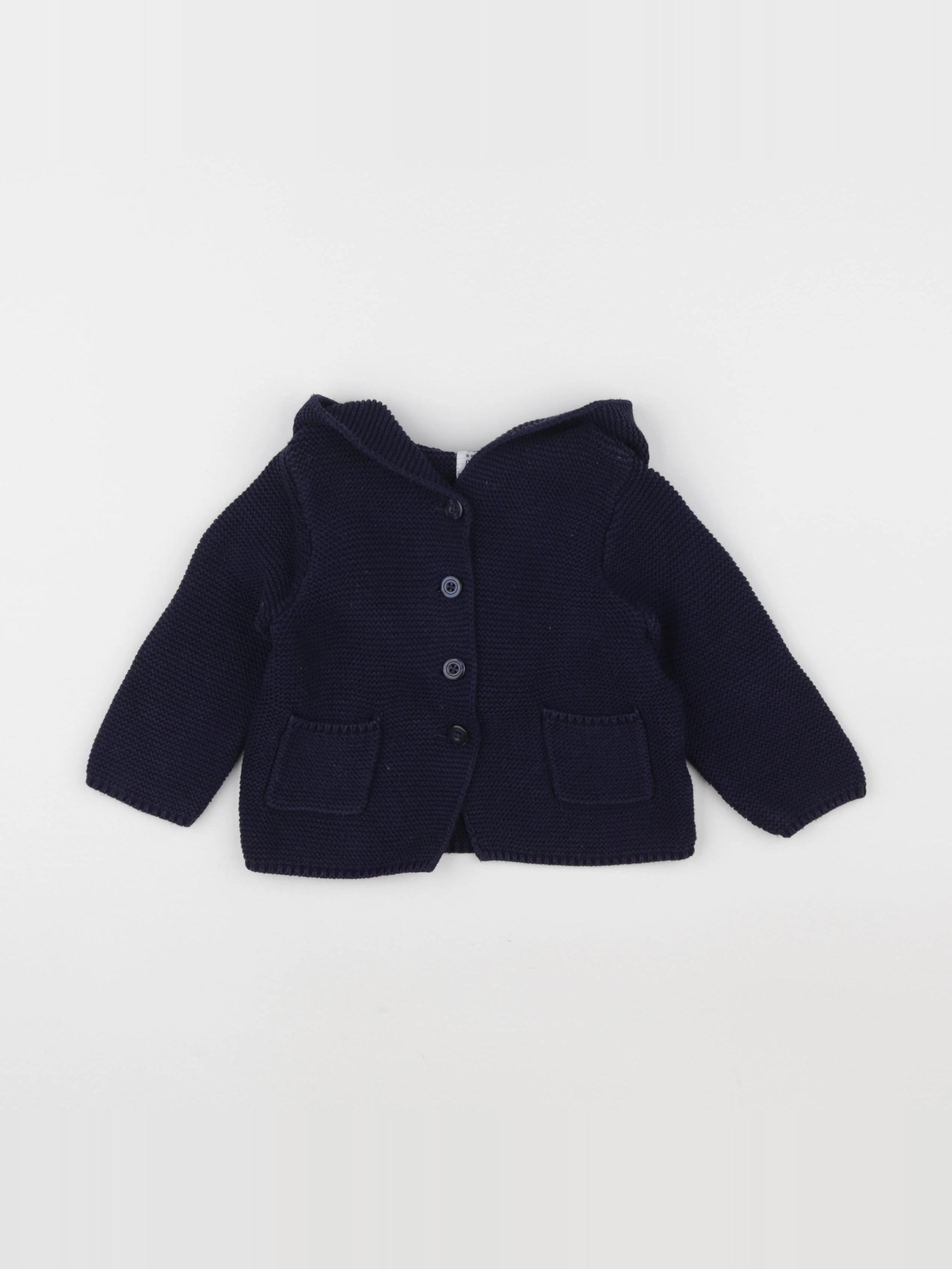 GAP - gilet bleu - 12/18 mois
