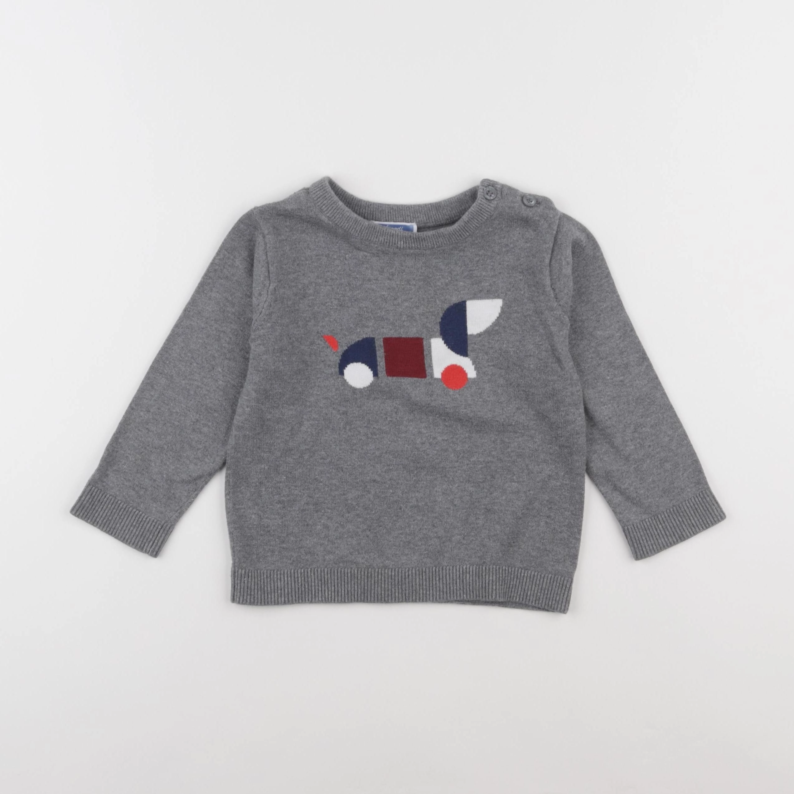 Jacadi - pull gris - 24 mois