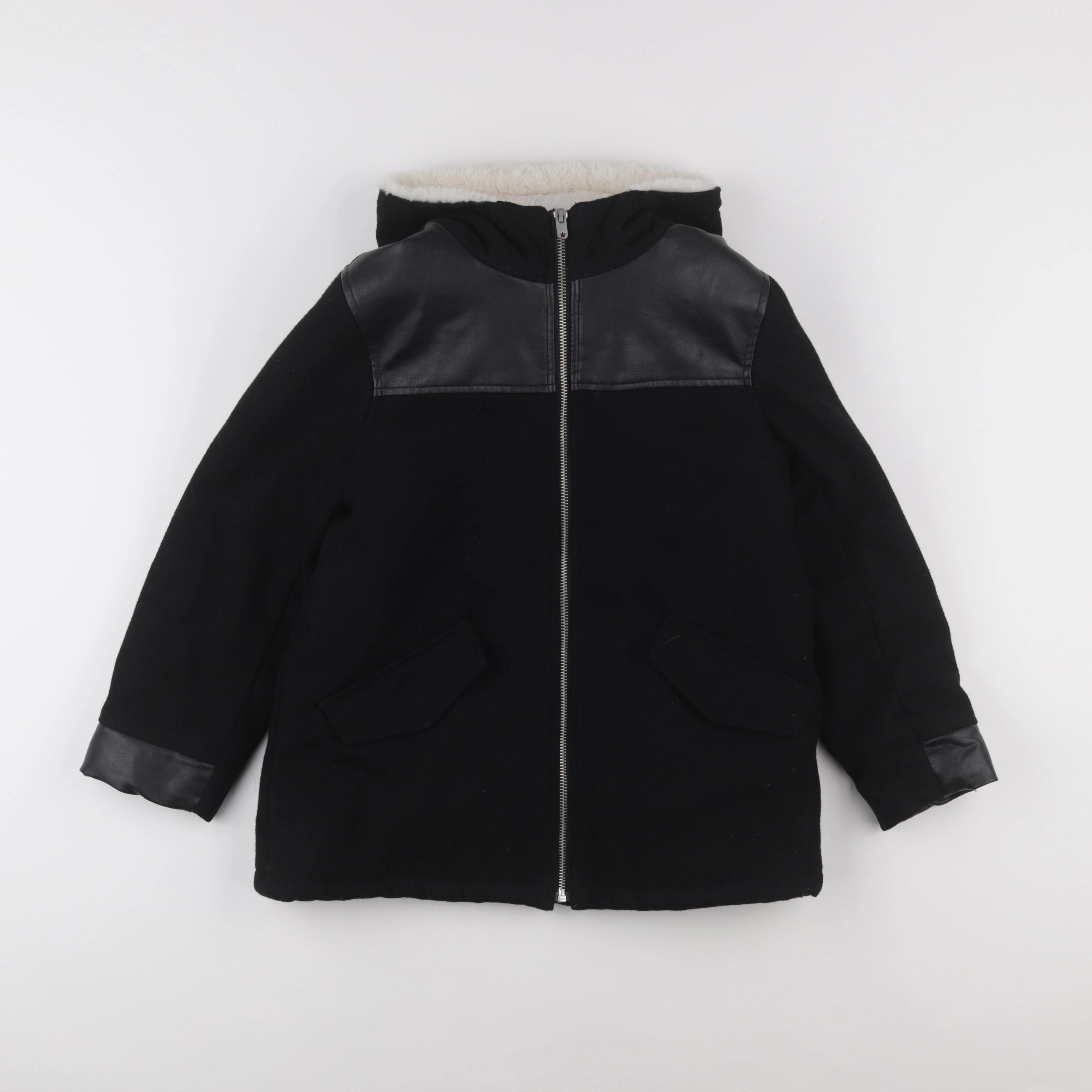 IKKS - manteau noir - 10 ans