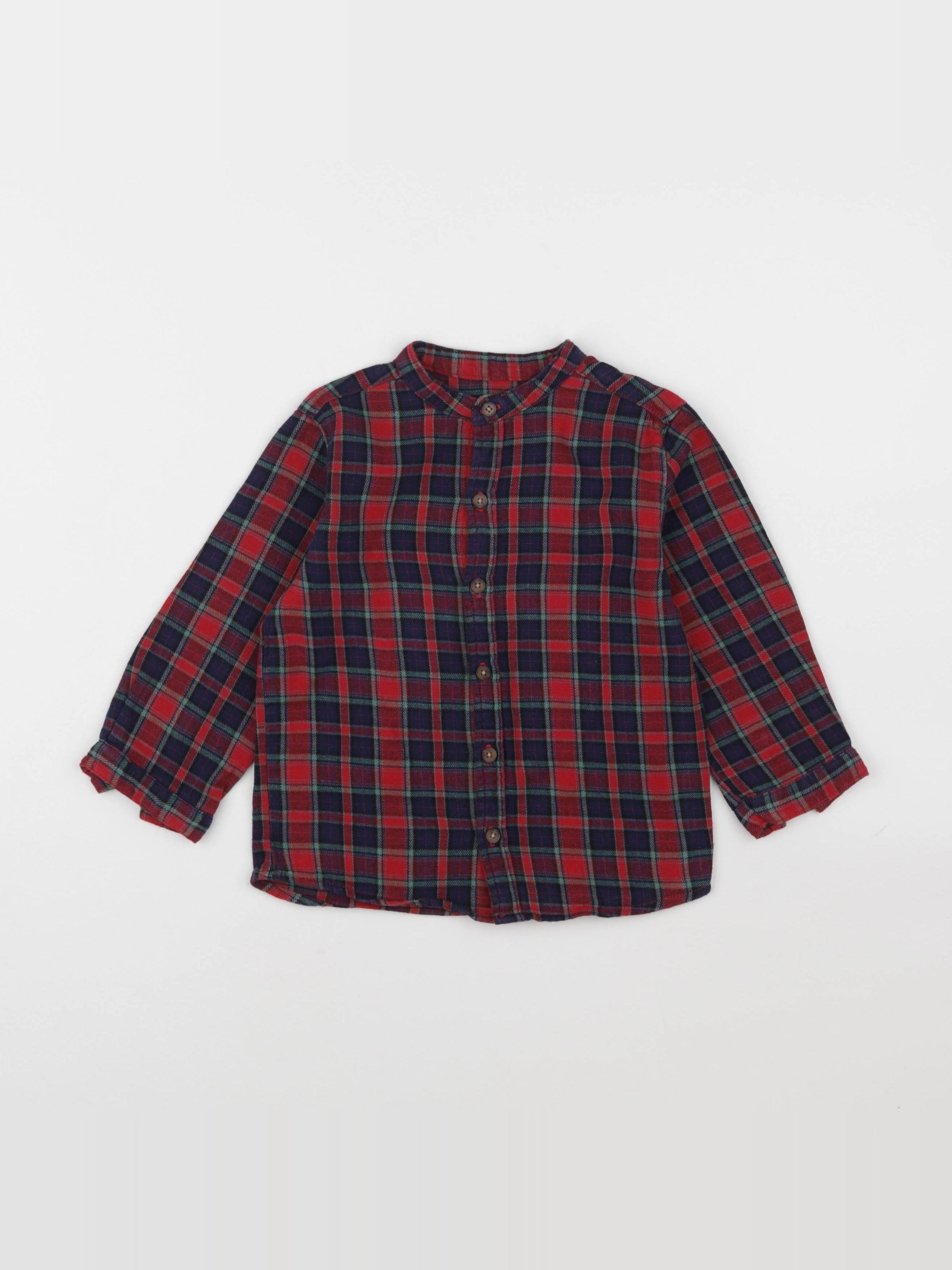 Boutchou - chemise rouge - 36 mois