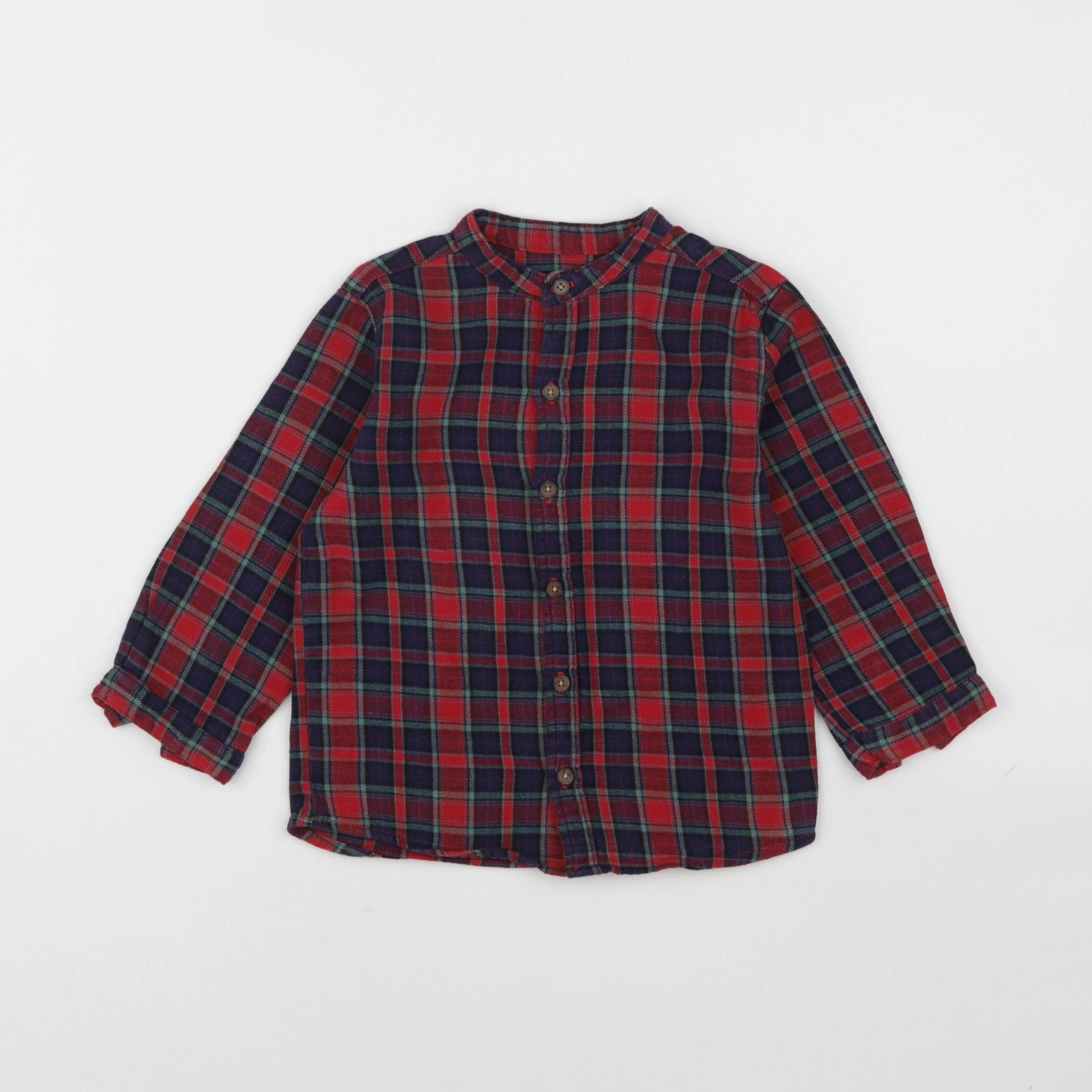 Boutchou - chemise rouge - 36 mois