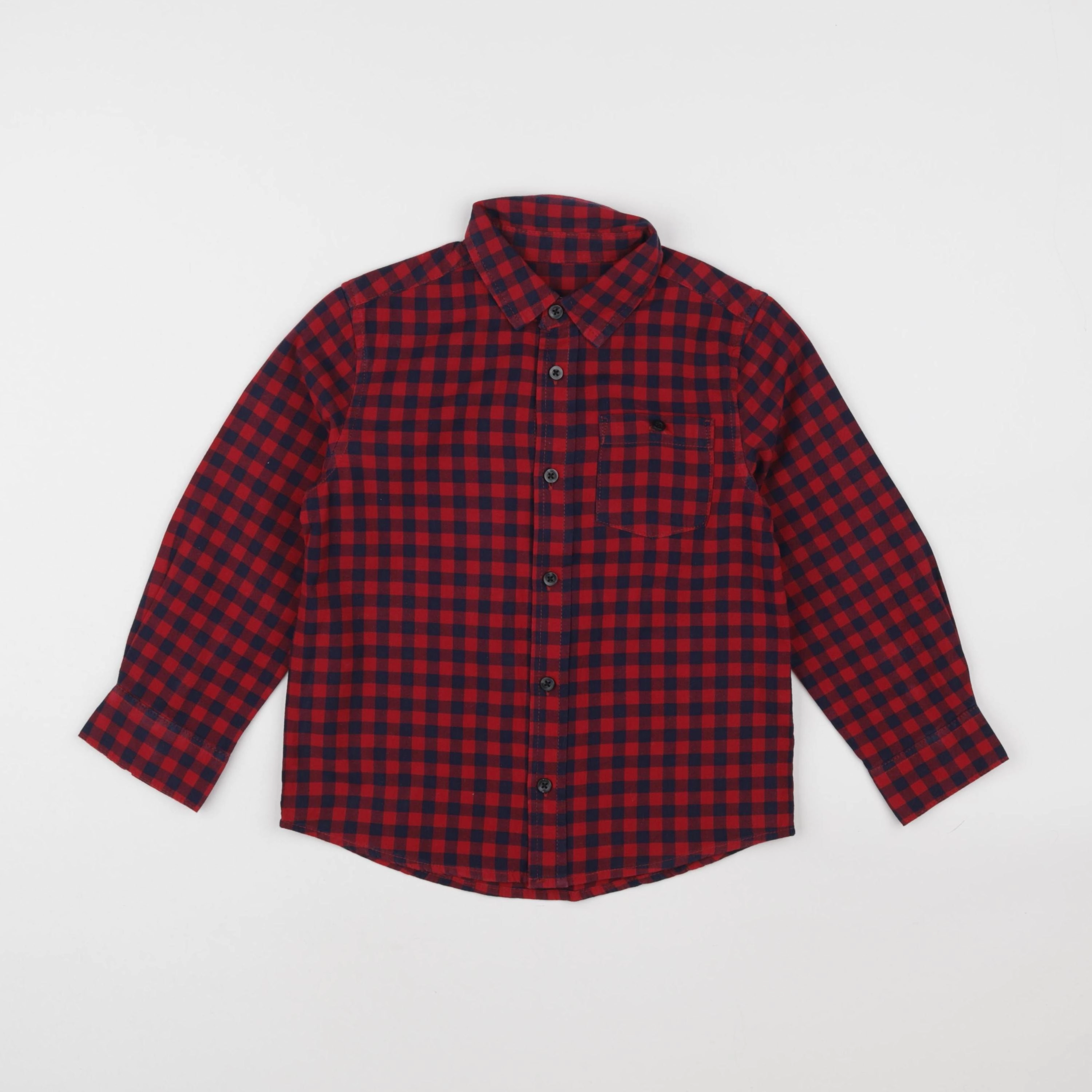 Monoprix - chemise rouge - 5 ans