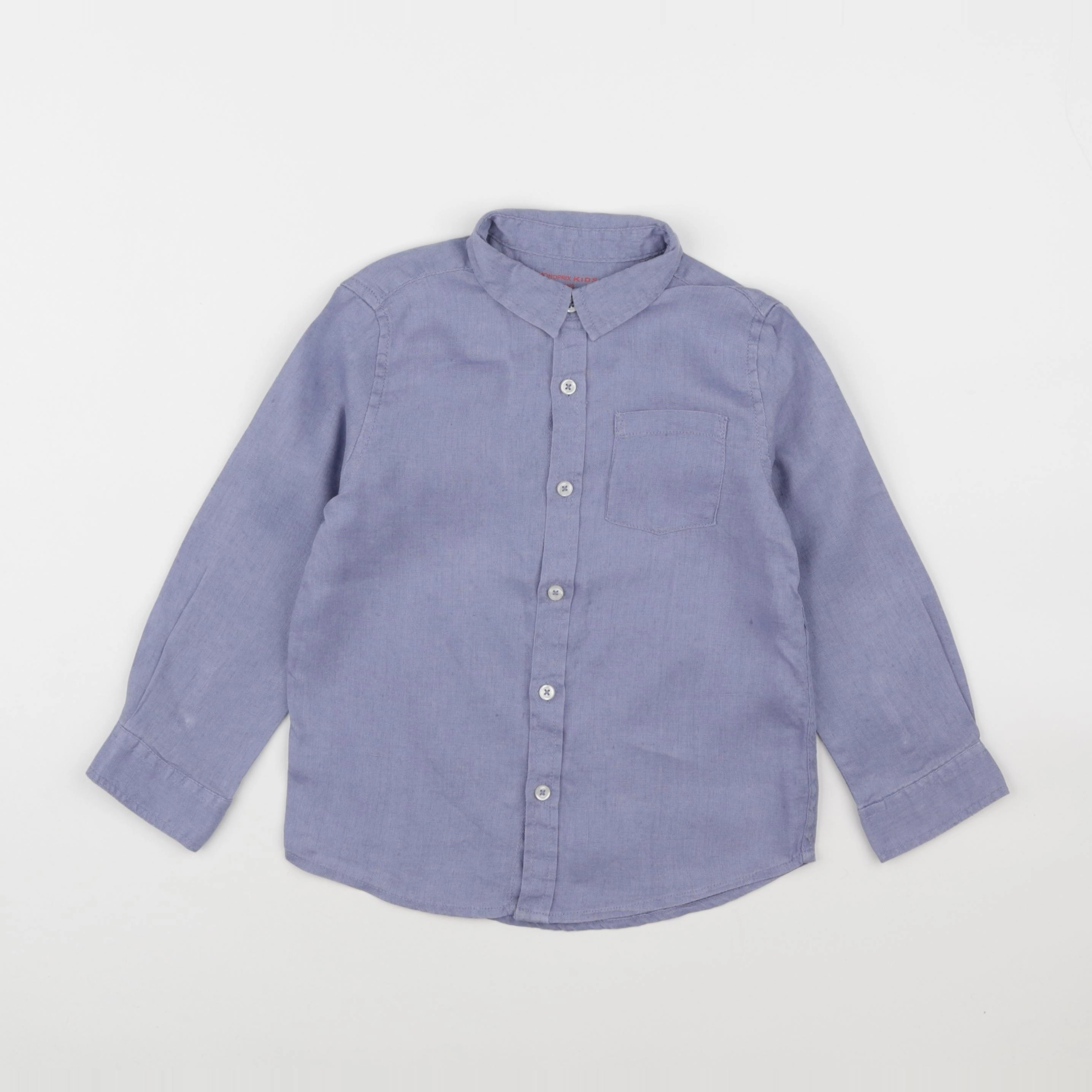 Monoprix - chemise bleu - 4 ans