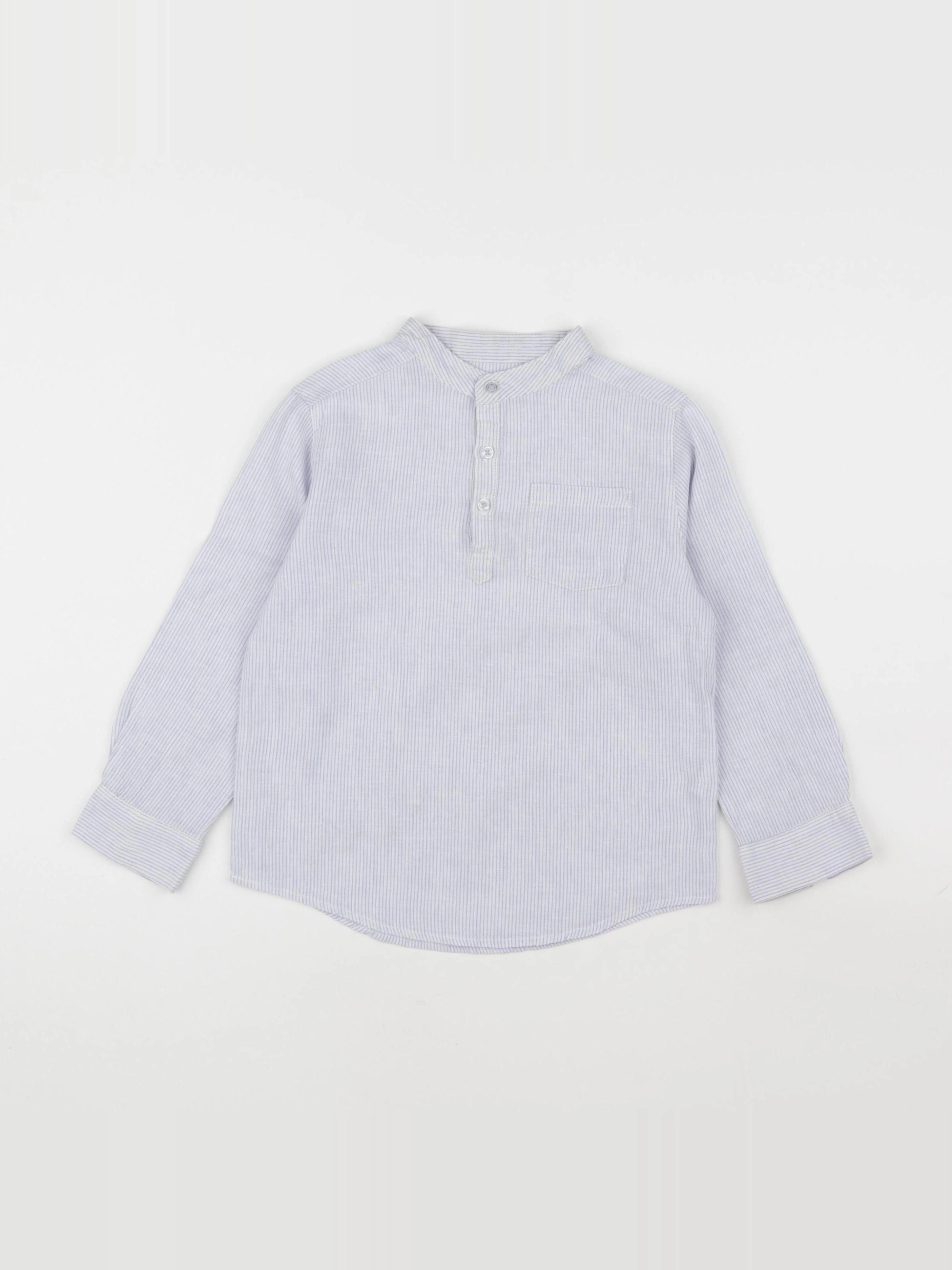 Monoprix - chemise bleu - 4 ans