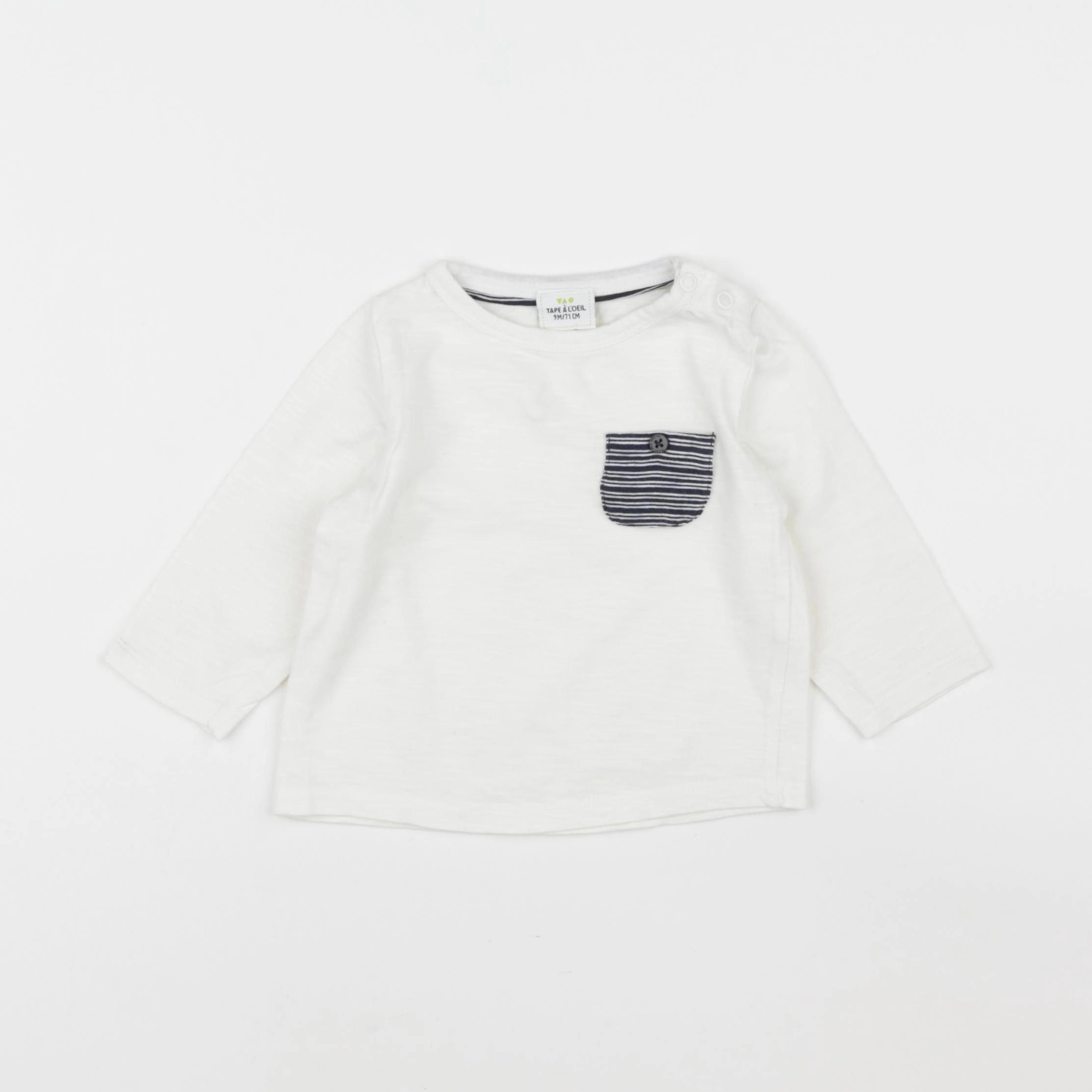 Tape à l'oeil - tee-shirt blanc - 9 mois