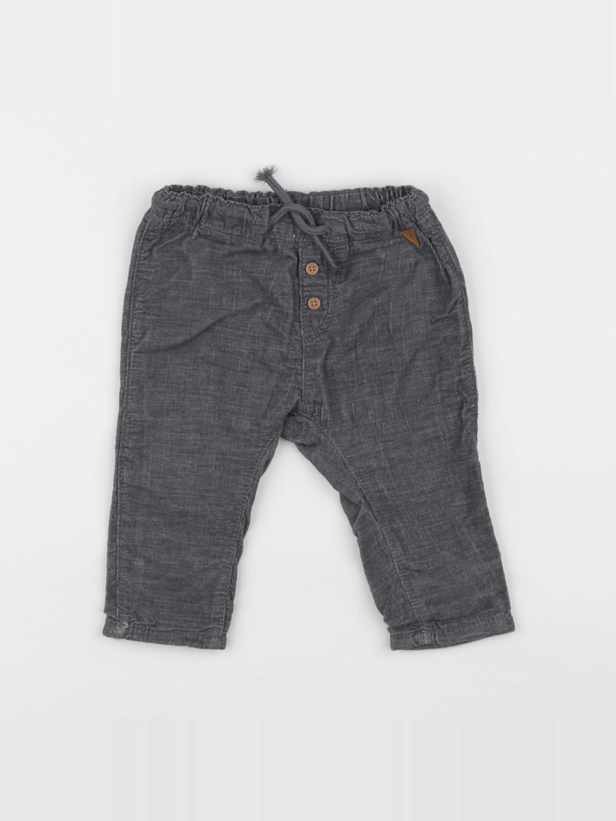 H&M - pantalon gris - 6/9 mois