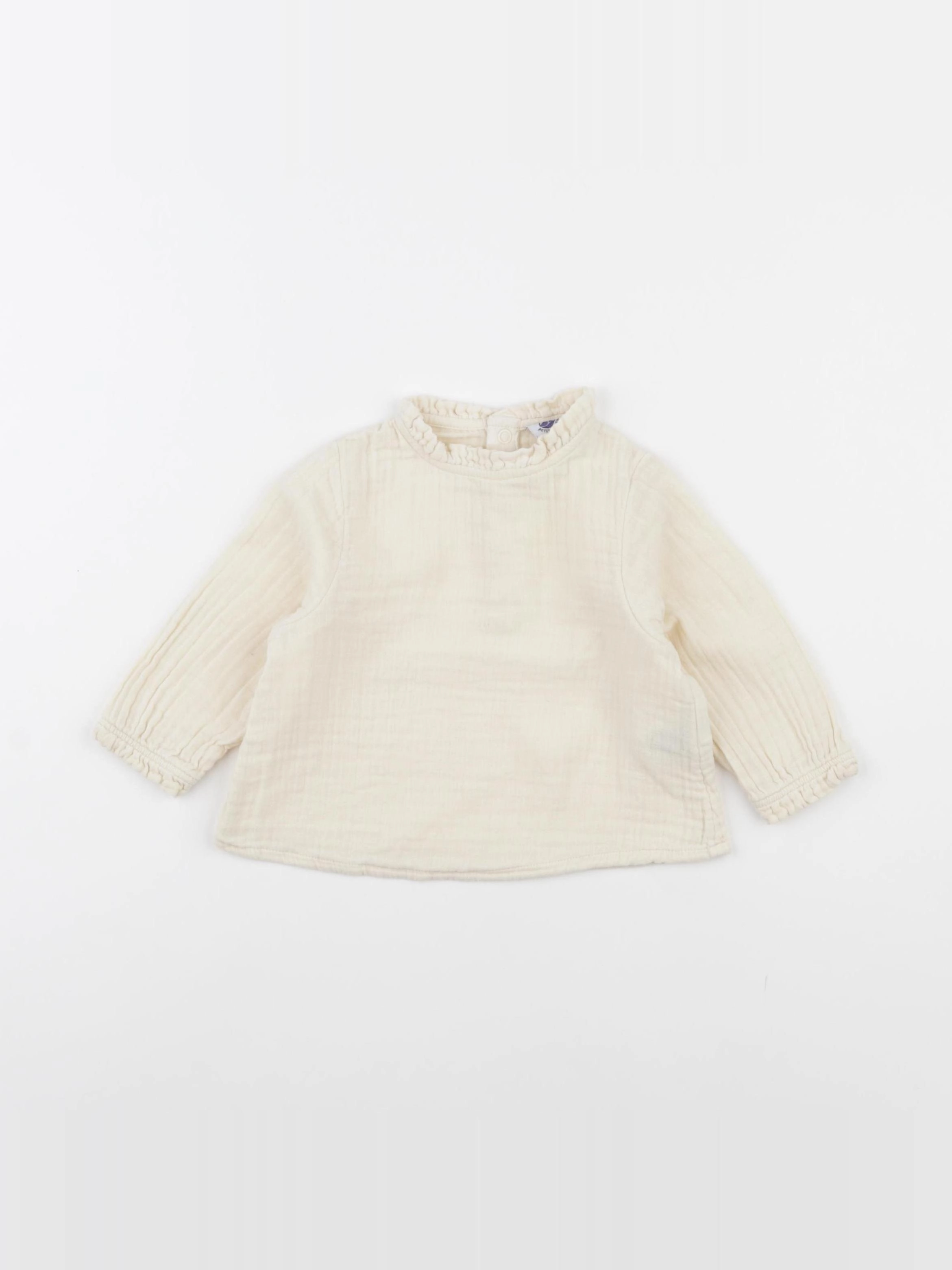 Petit Bateau - blouse beige - 6 mois