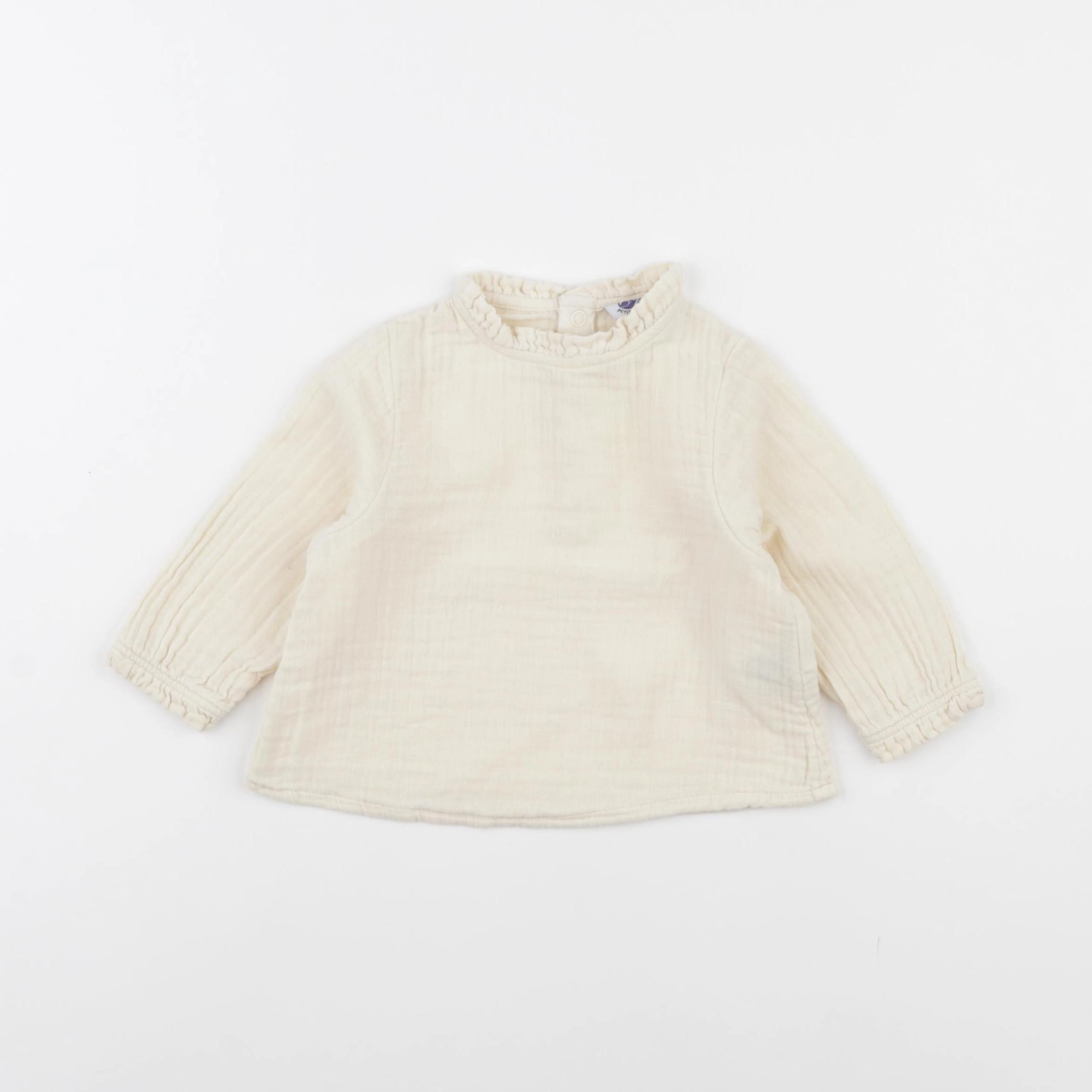 Petit Bateau - blouse beige - 6 mois