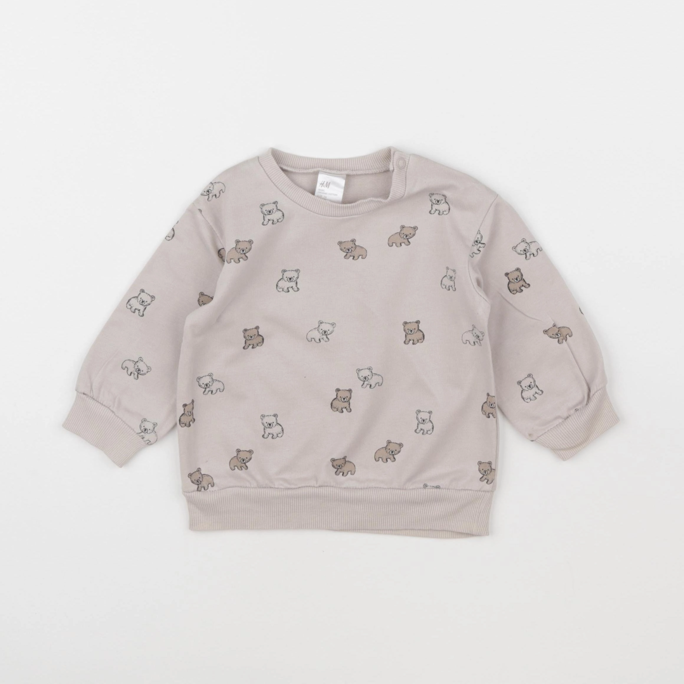 H&M - sweat marron - 9 mois