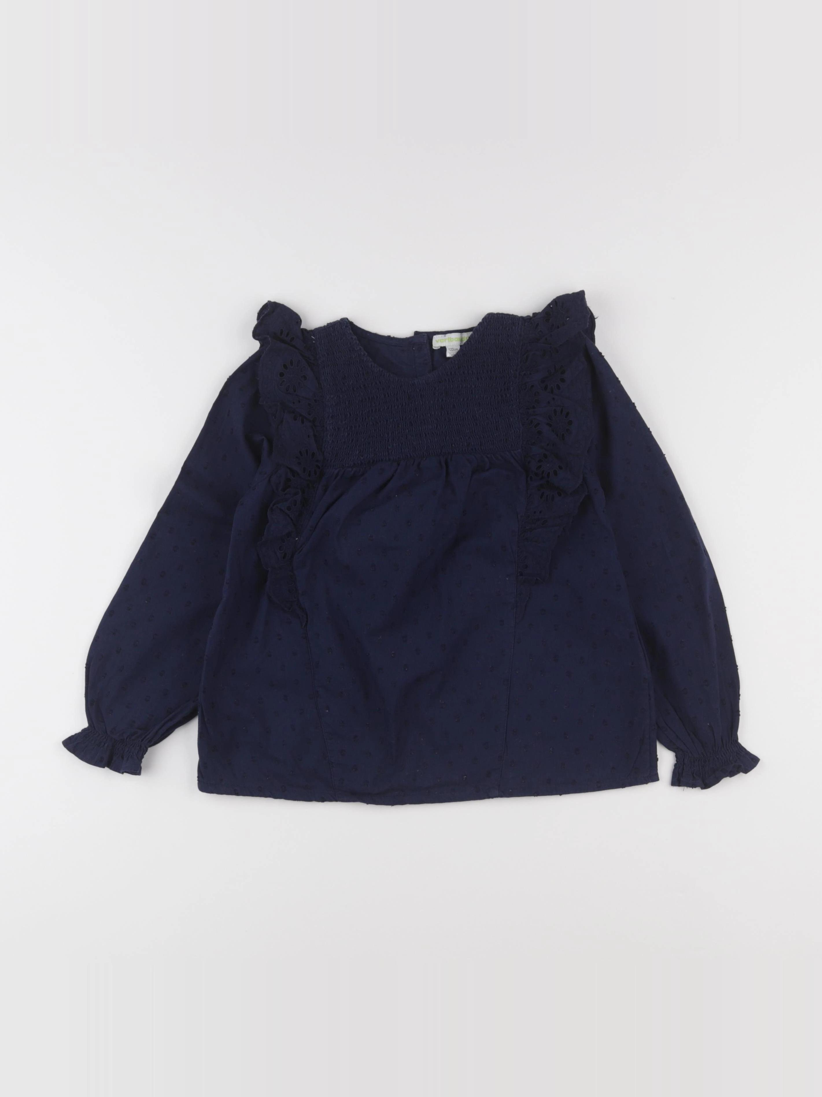 Vertbaudet - blouse bleu - 7 ans