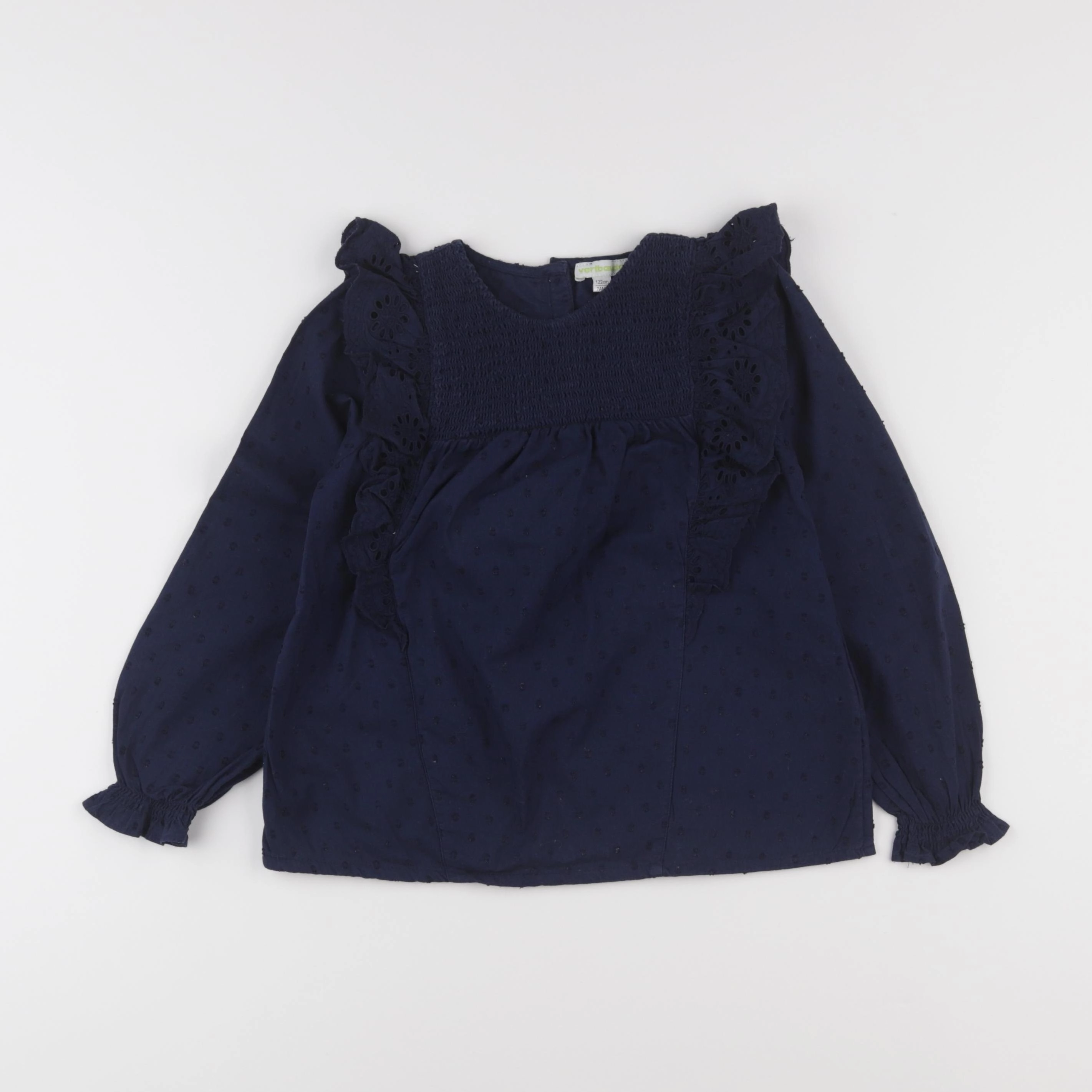 Vertbaudet - blouse bleu - 7 ans