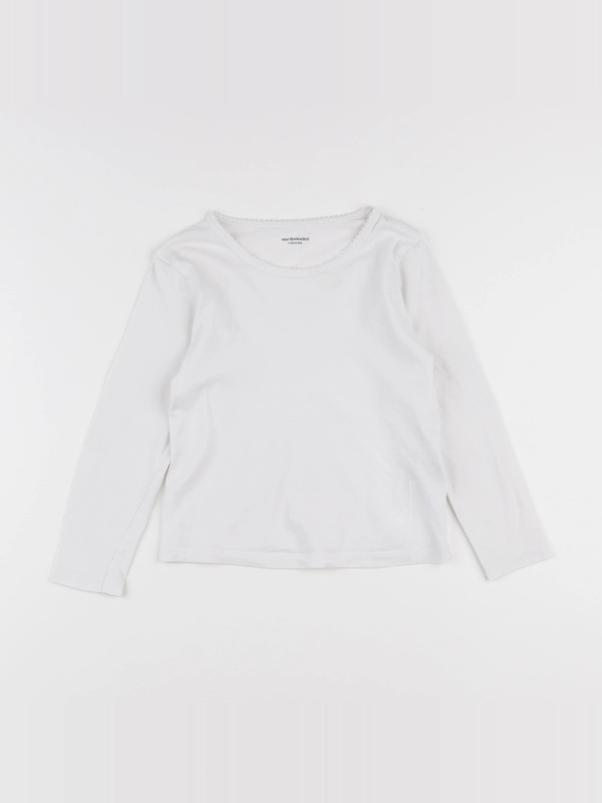 Vertbaudet - maillot de corps blanc - 6 ans