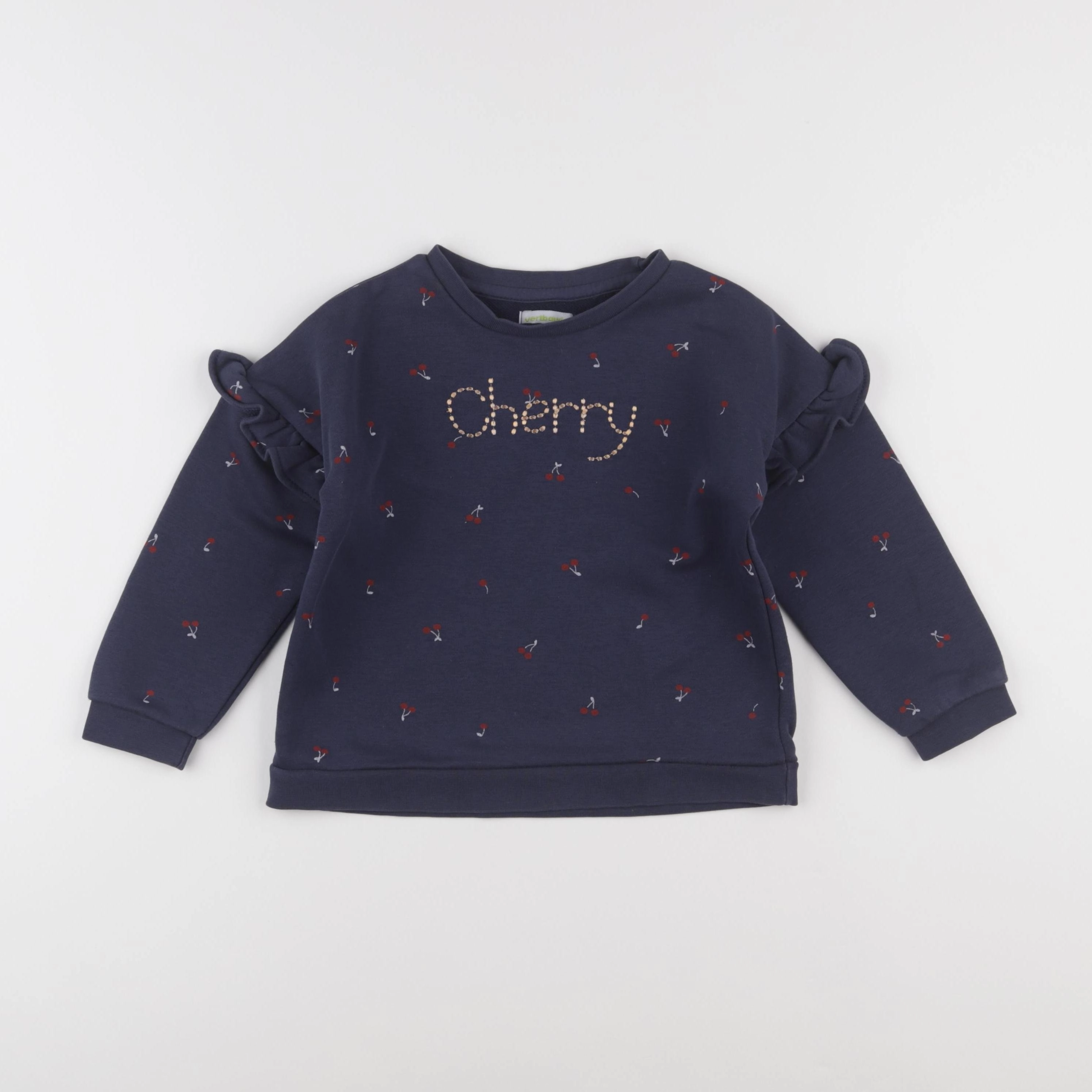 Vertbaudet - sweat bleu - 6 ans