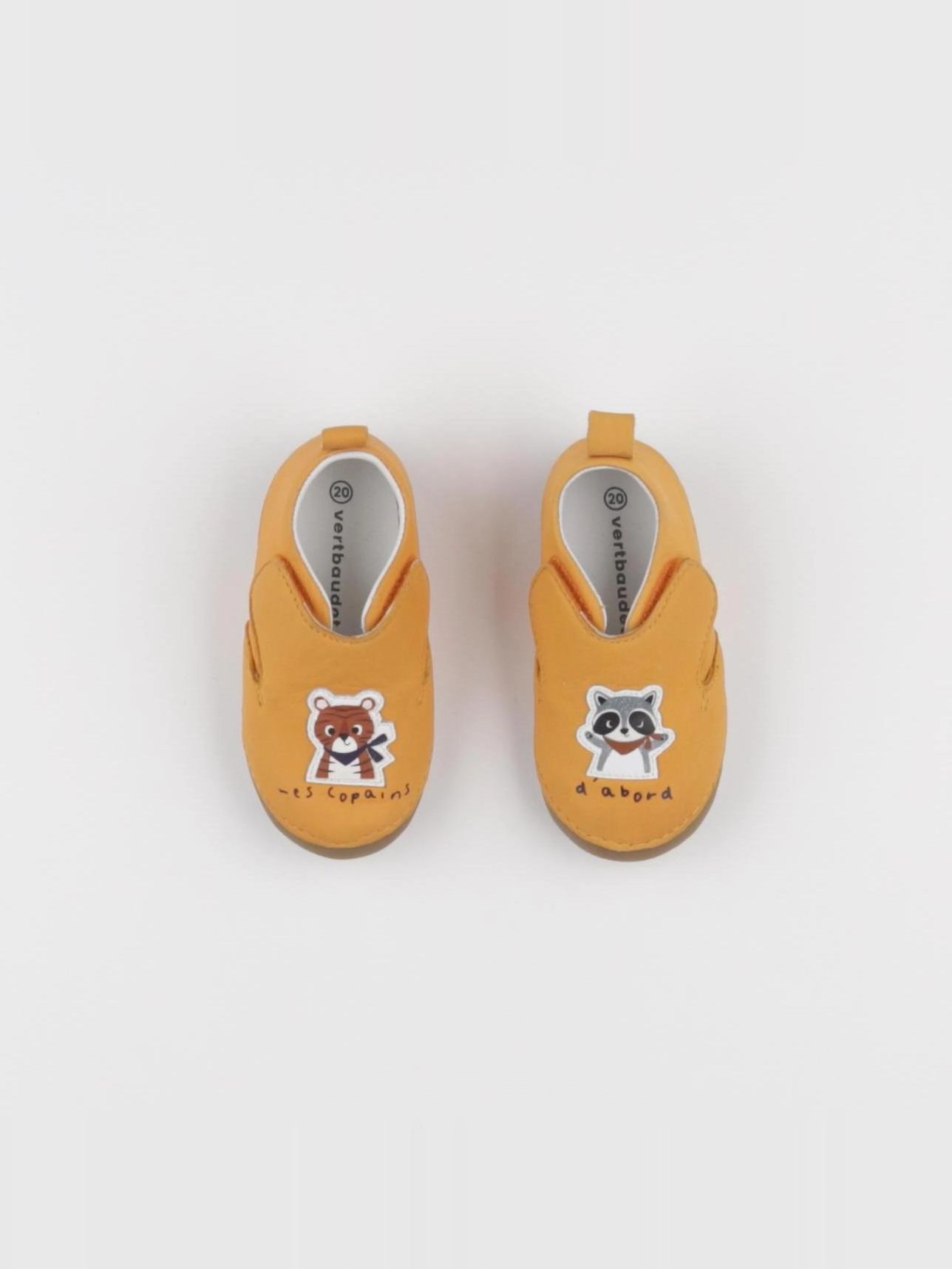 Vertbaudet - chaussons orange - pointure 20