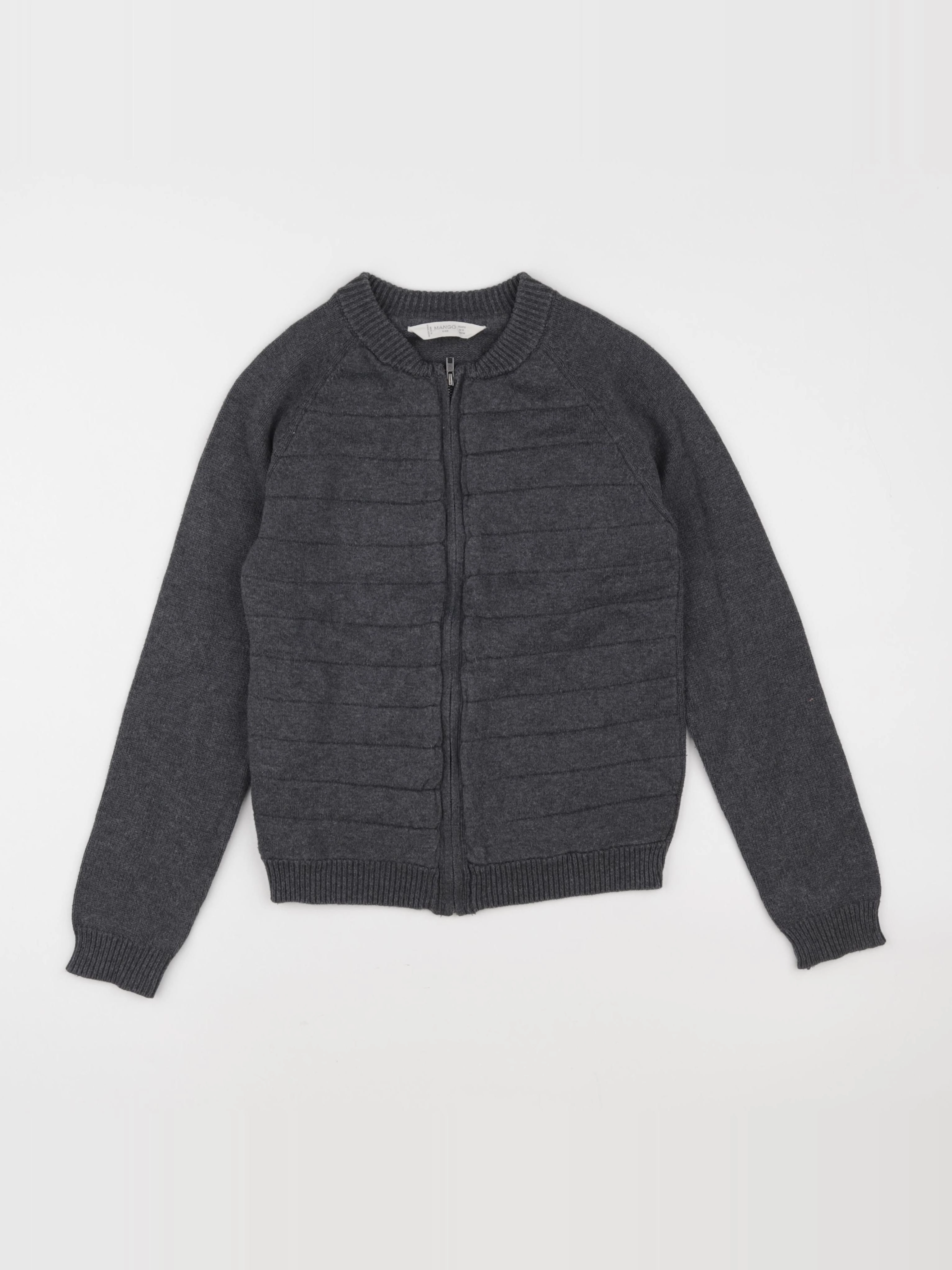 Mango - gilet jaune, gris - 9/10 ans