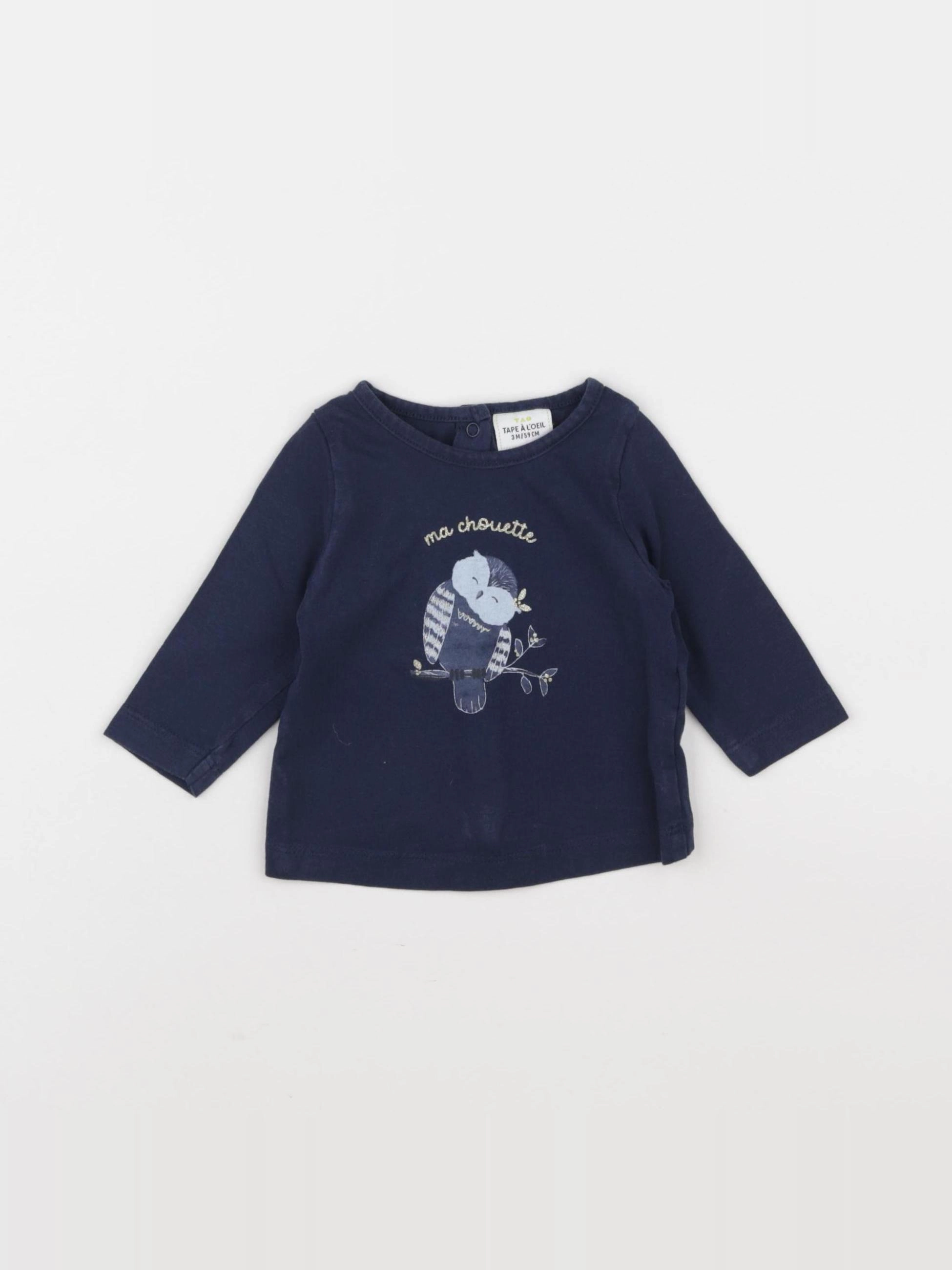 Tape à l'oeil - tee-shirt bleu - 3 mois