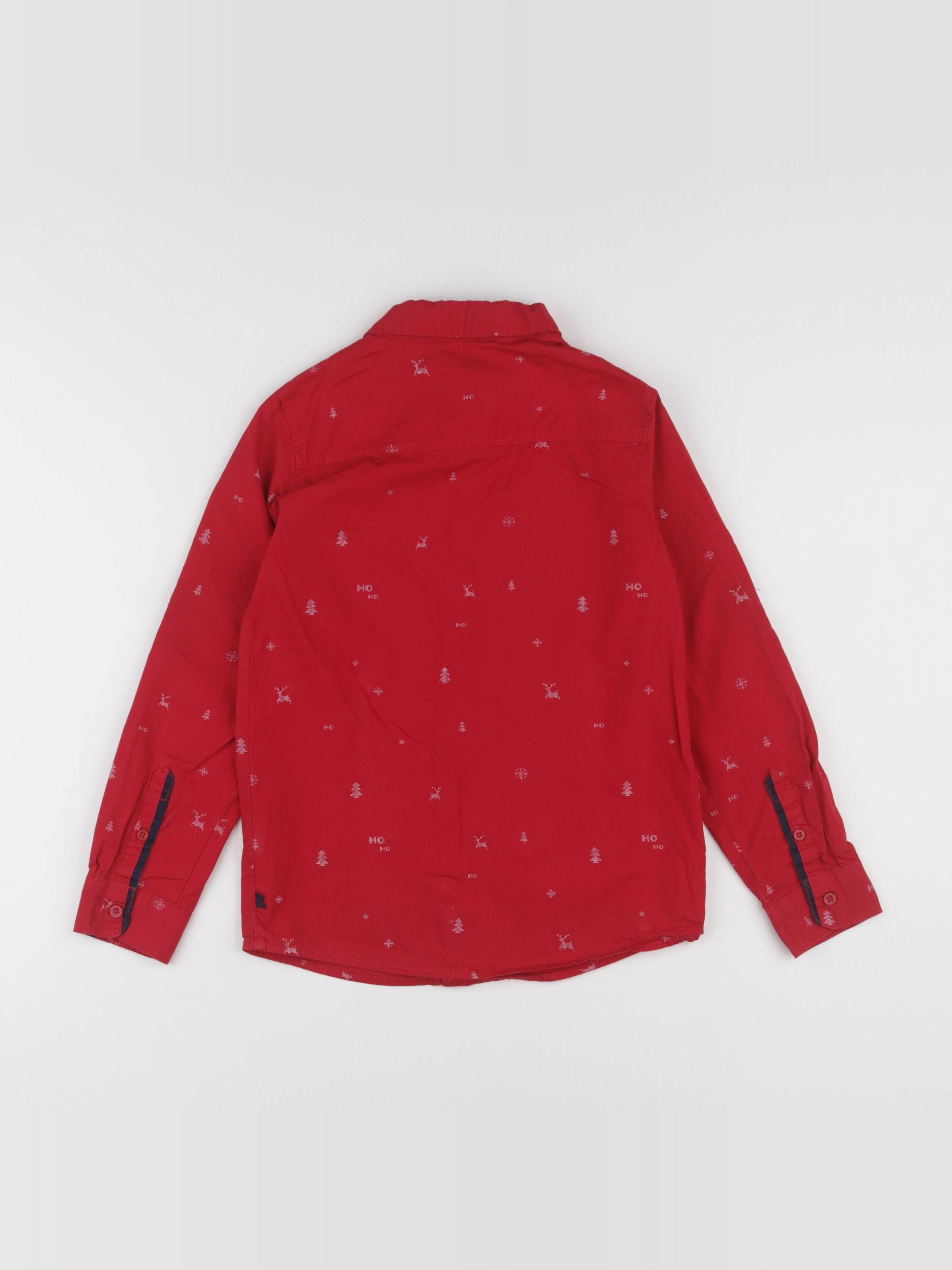 Okaidi - chemise rouge - 8 ans