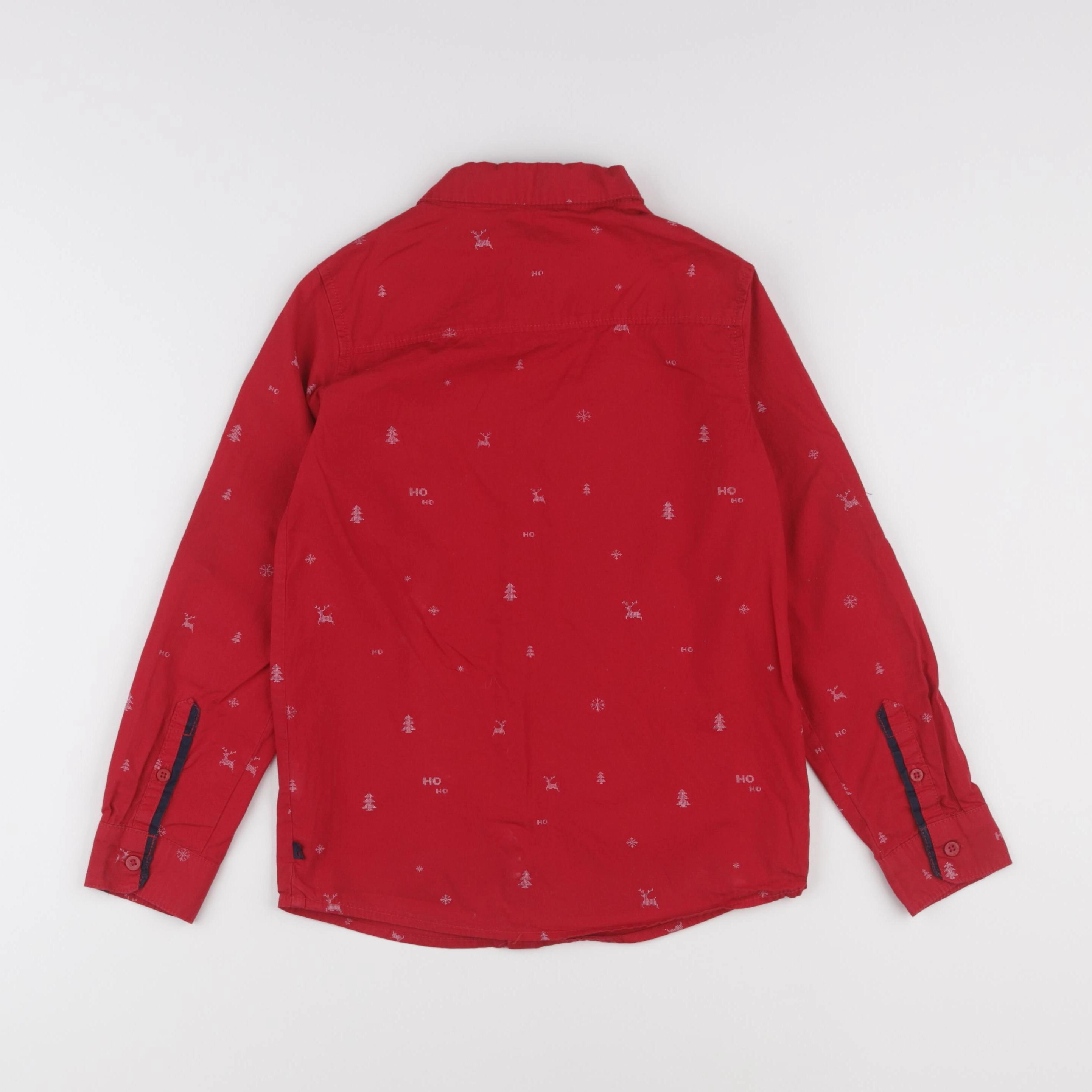 Okaidi - chemise rouge - 8 ans