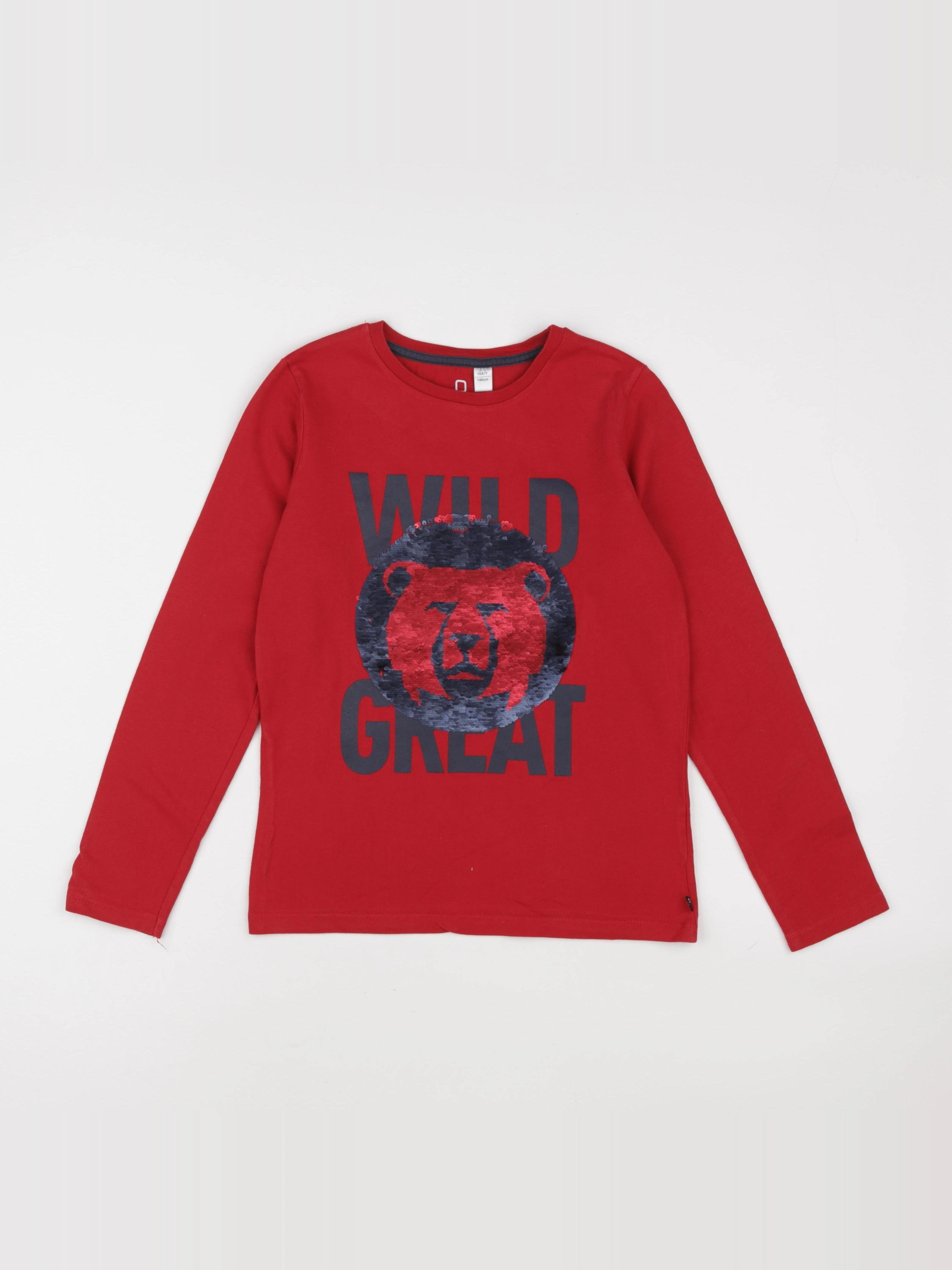 Okaidi - tee-shirt rouge - 10 ans