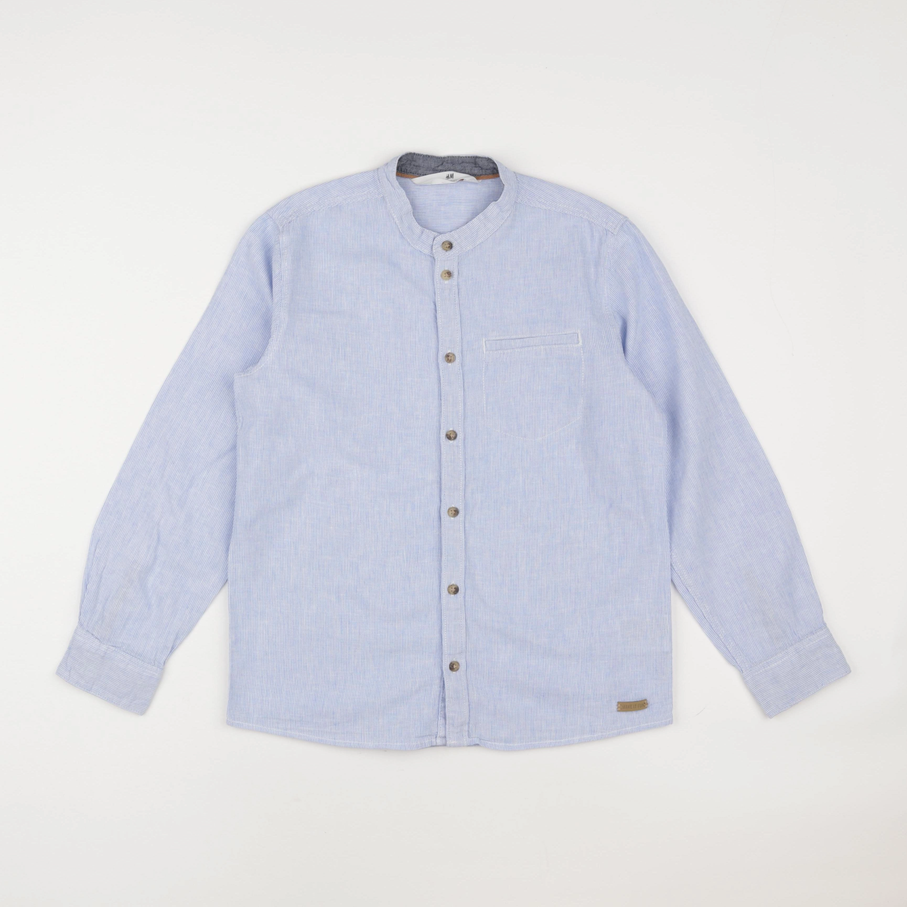 H&M - chemise bleu - 9/10 ans
