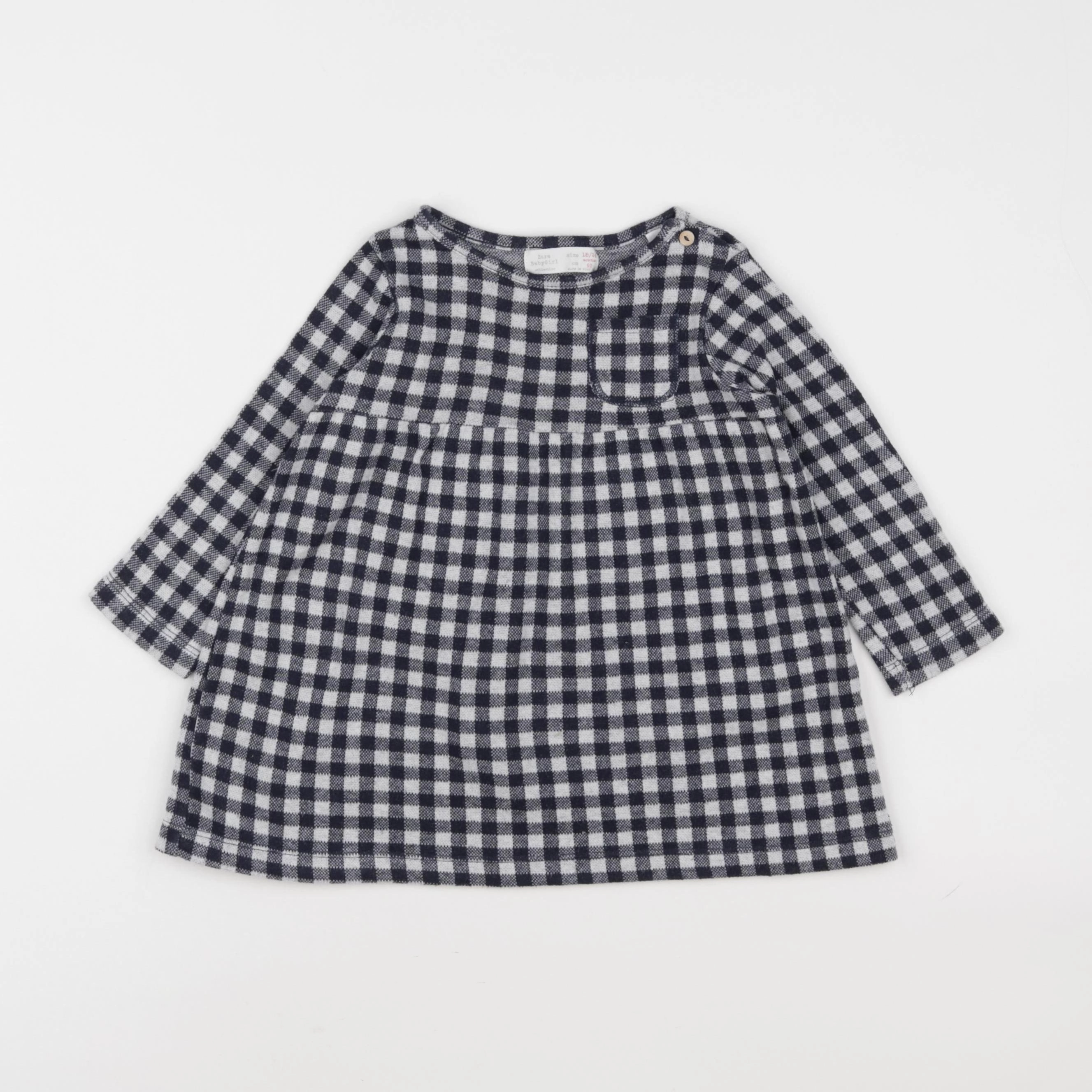 Zara - robe bleu, blanc - 18/24 mois