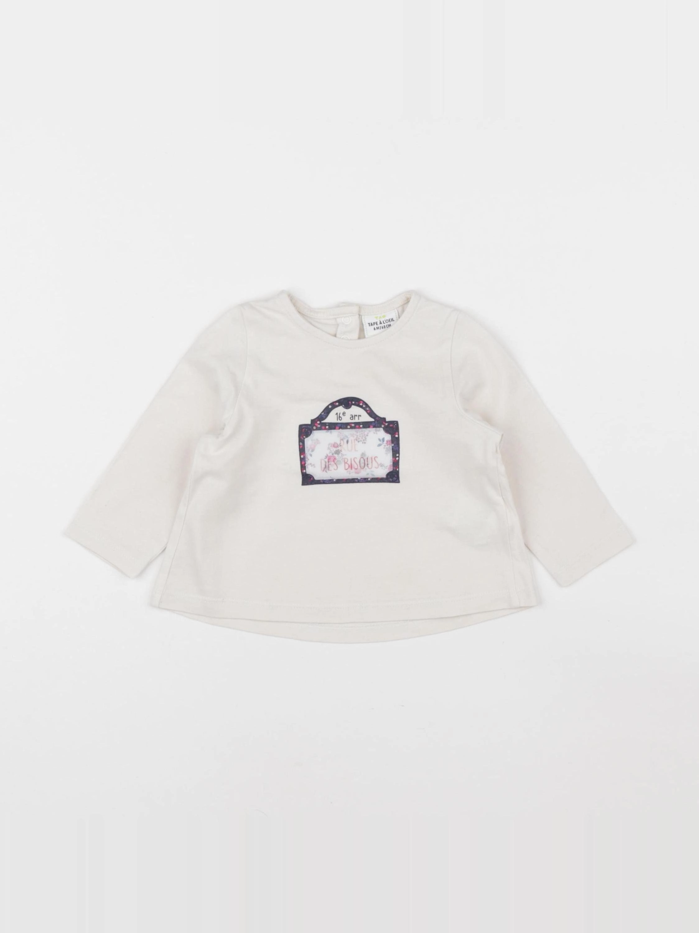 Tape à l'oeil - tee-shirt blanc - 6 mois