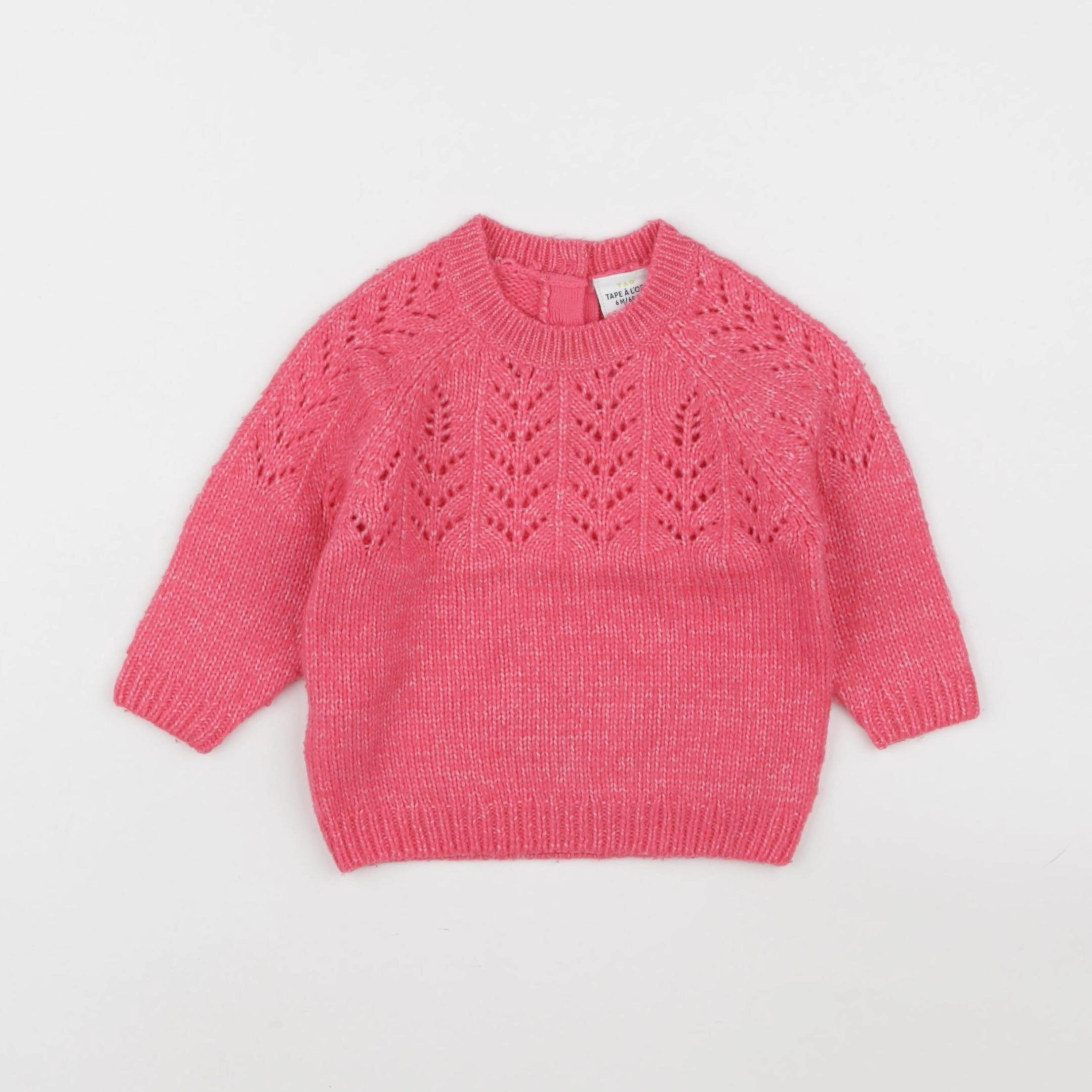 Tape à l'oeil - pull rose - 6 mois