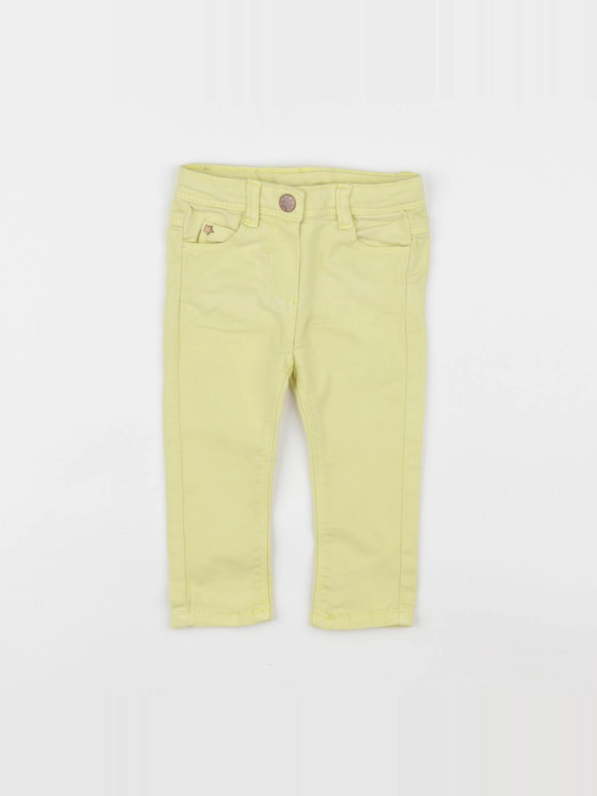 Tape à l'oeil - pantalon jaune - 6 mois